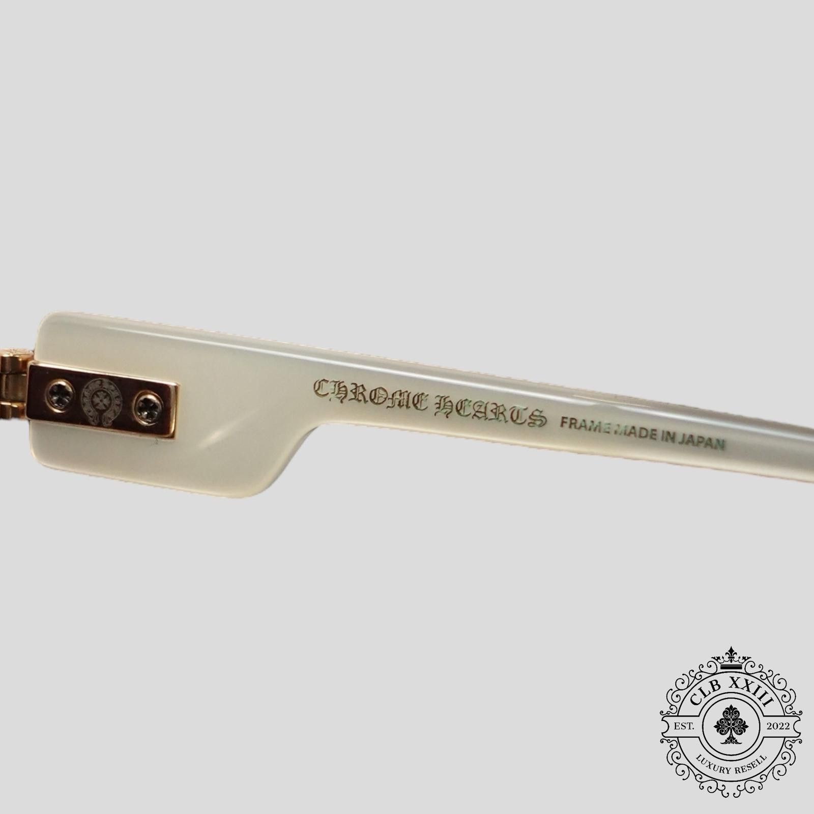 Chrome Hearts Chrome Hearts Kink Sunglasses in Pearl Size ONE SIZE - 4 Thumbnail