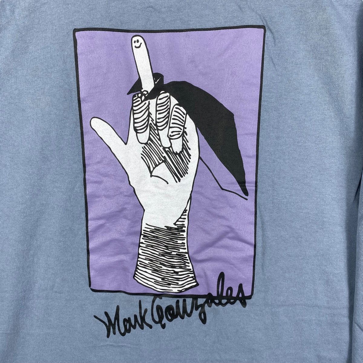 Japanese Brand MARK GONZALES Middle Finger Graphic Longsleeve Tee Shirt Size US L / EU 52-54 / 3 - 2 Thumbnail