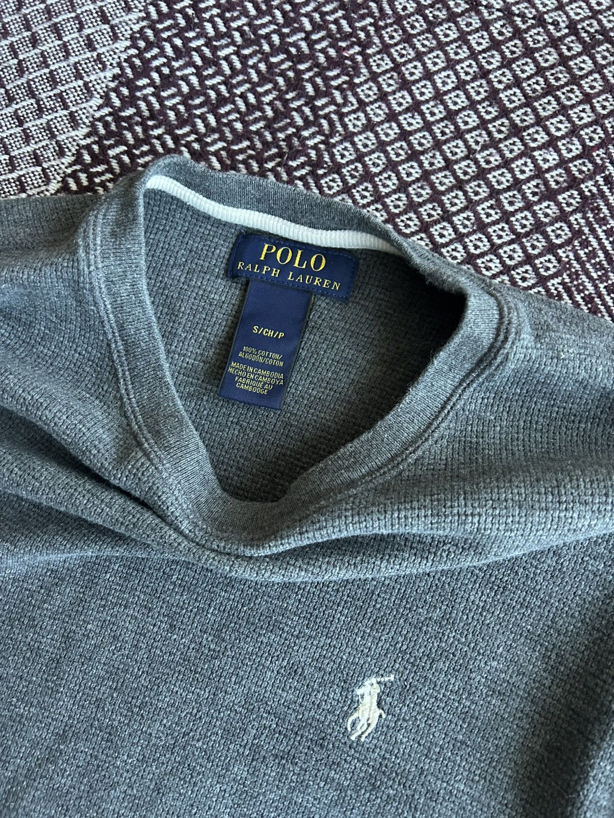 Polo Ralph Lauren Polo Ralph Lauren Sweatshirt Basic Grey Cotton Size Small Size US S / EU 44-46 / 1 - 6 Thumbnail