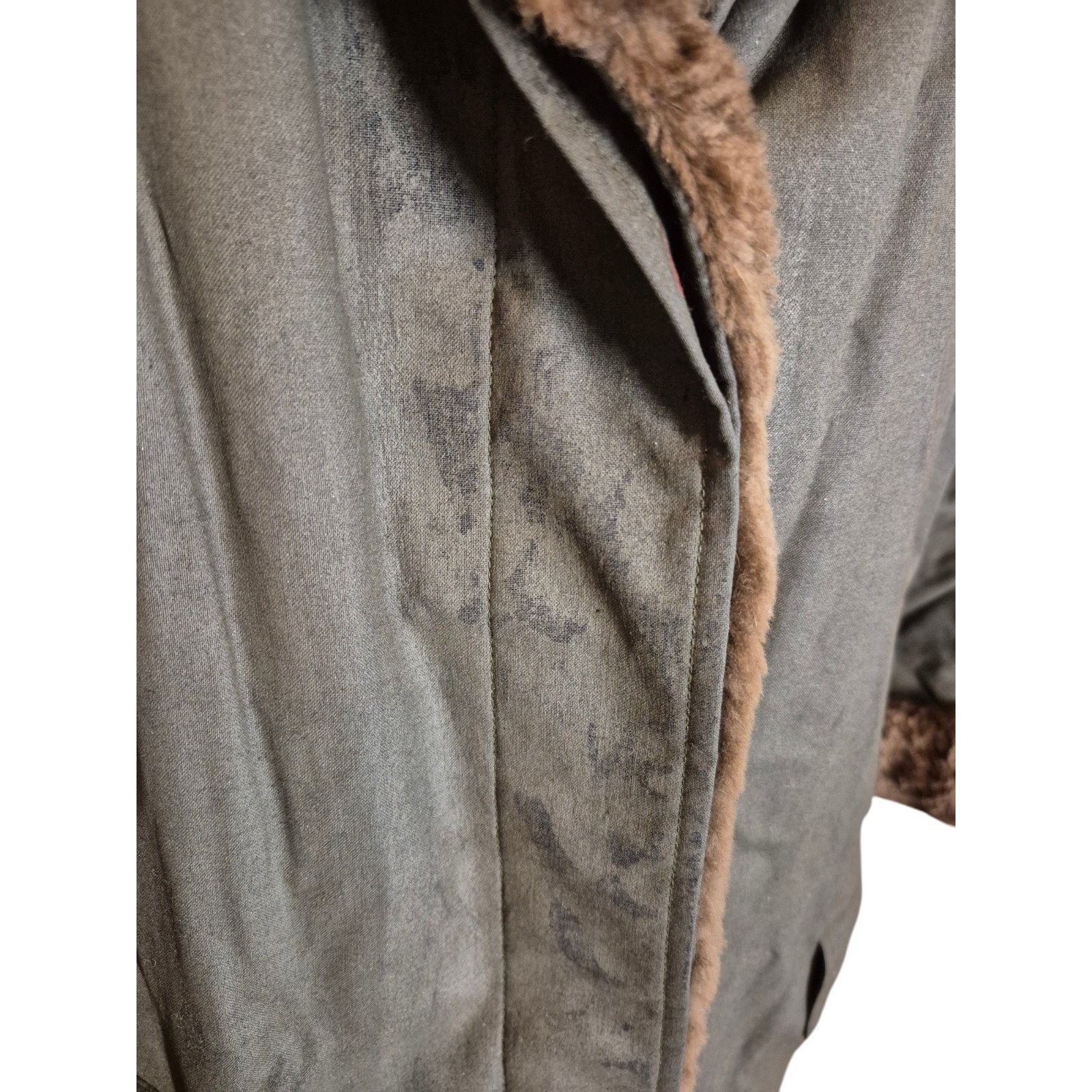Vintage Alixandre Furs VTG Sheared Beaver Coated Canvas Long Fur Coa Size M / US 6-8 / IT 42-44 - 3 Thumbnail