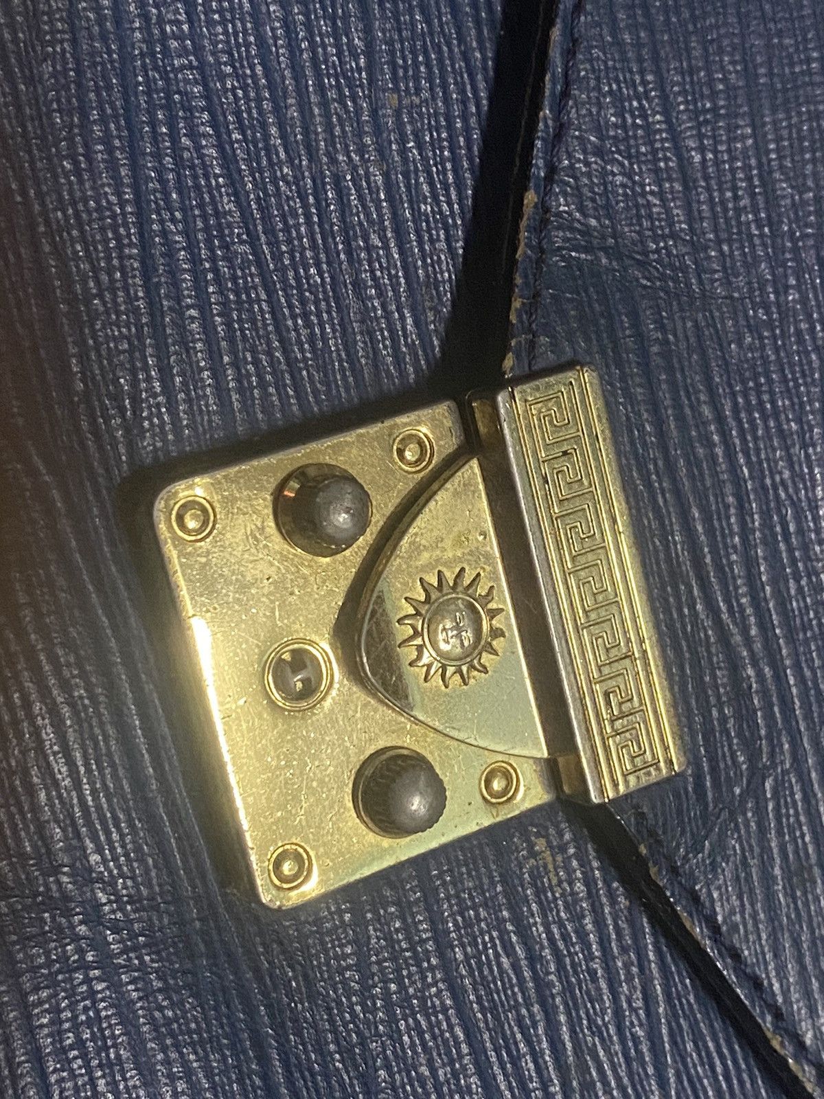 Versace × Vintage Vtg Versace Leather Cluth Bag Size ONE SIZE - 8 Thumbnail