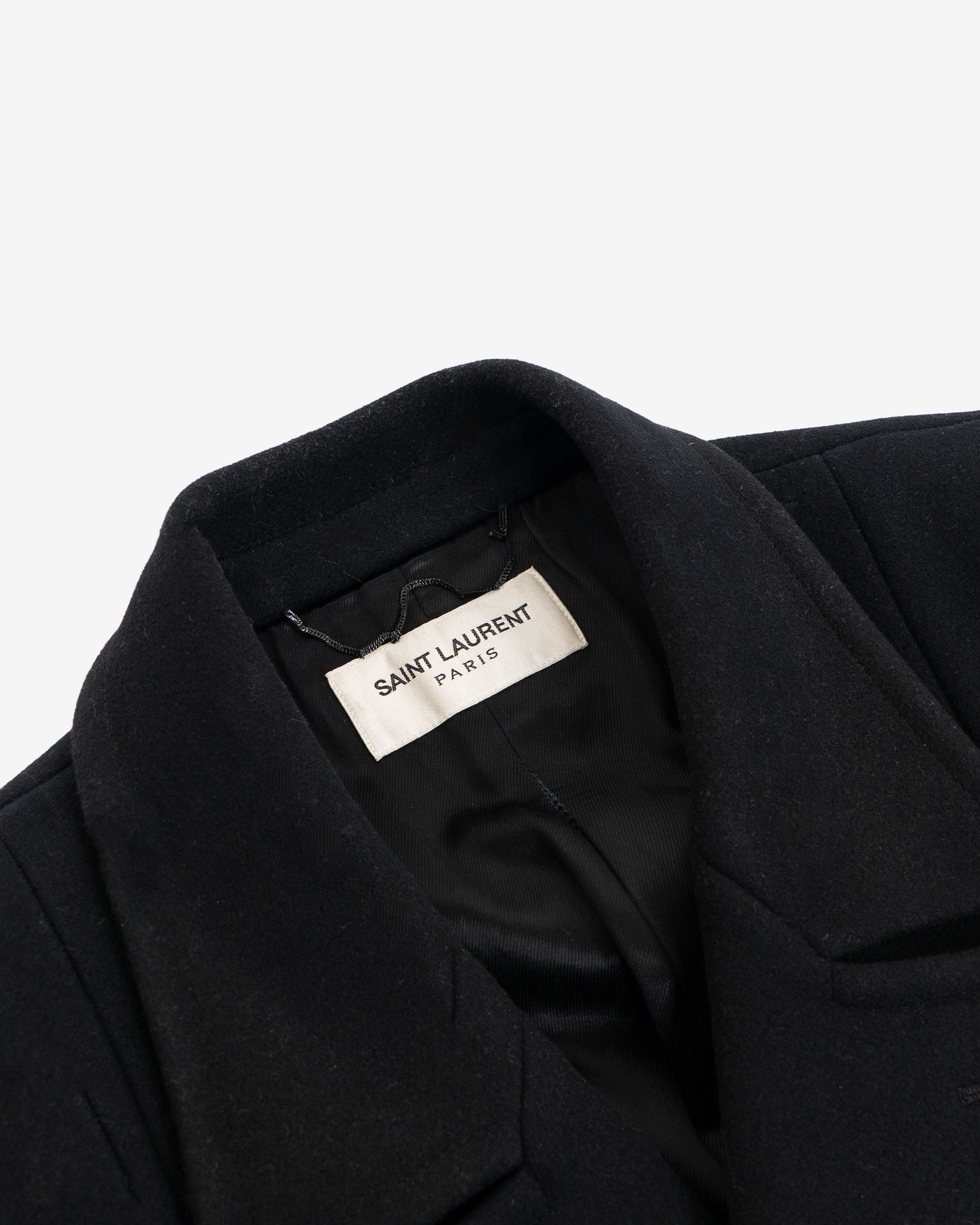 Saint Laurent Paris Palladium Officier Coat Men's (FW16) Size US L / EU 52-54 / 3 - 6 Thumbnail