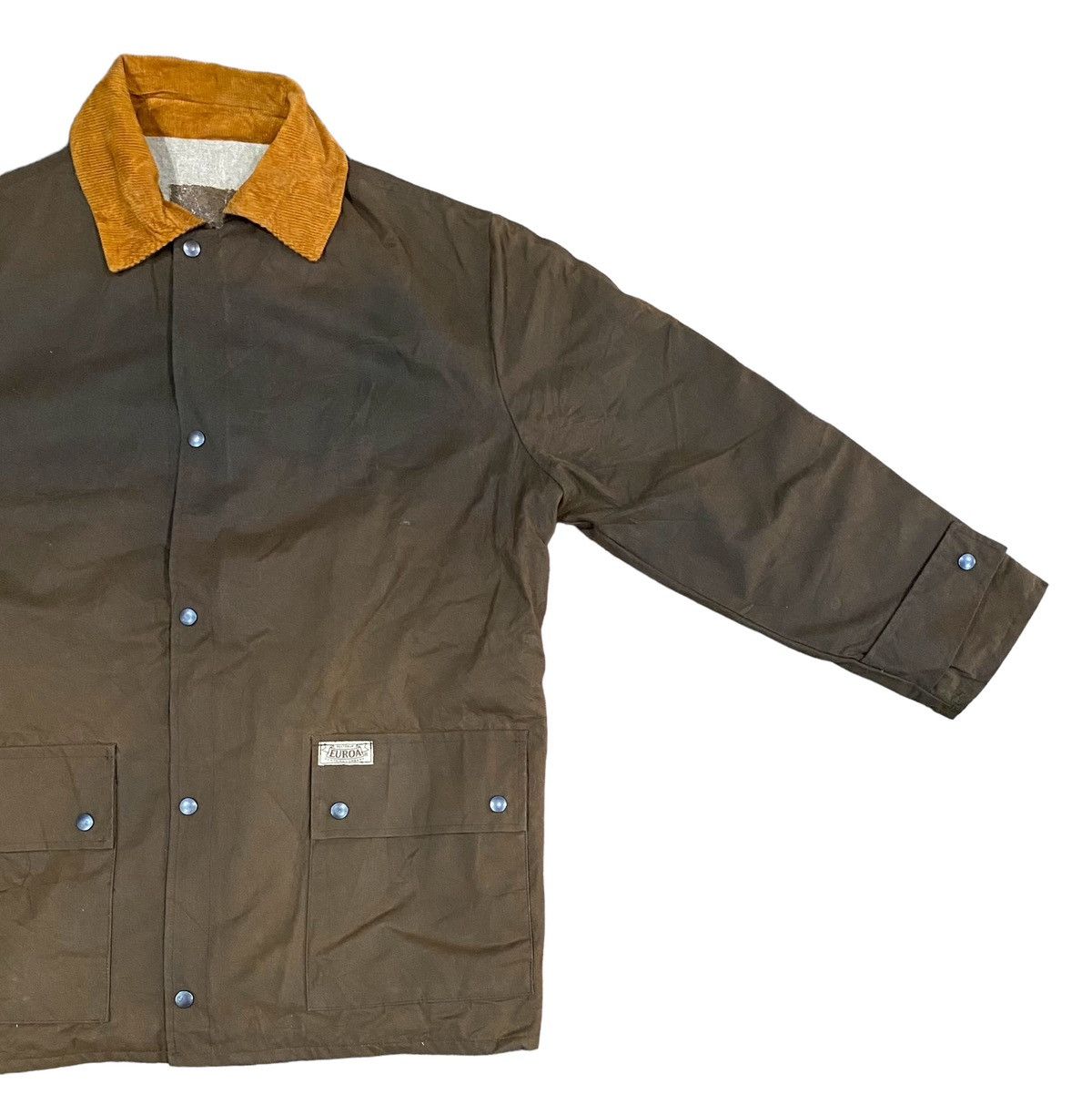 Vintage Rare EUROA Waxed Jacket Zipper Size US M / EU 48-50 / 2 - 2 Thumbnail