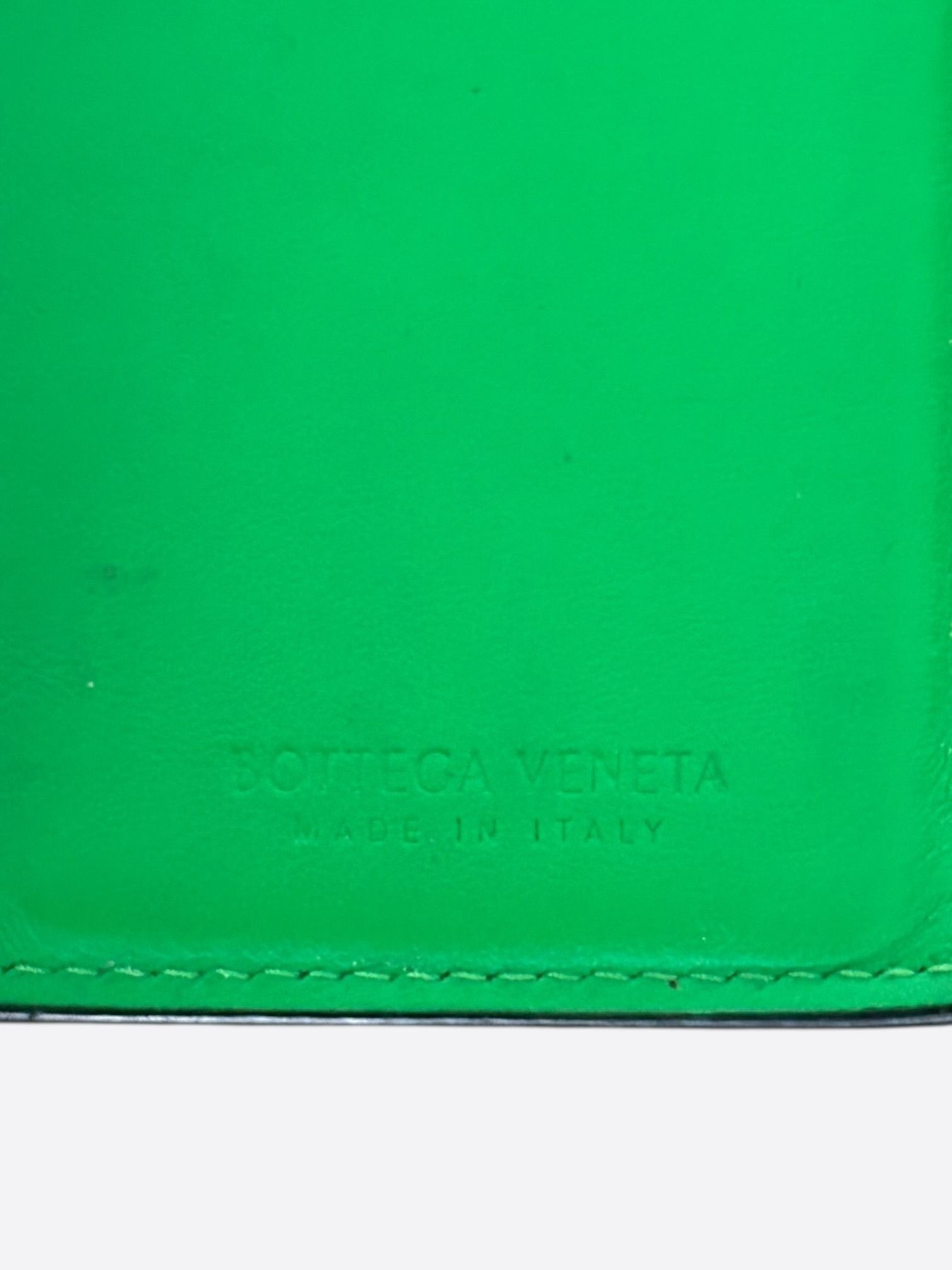Bottega Veneta Bottega Veneta Green Intrecciato Leather Cassette Card Case Size ONE SIZE - 5 Thumbnail