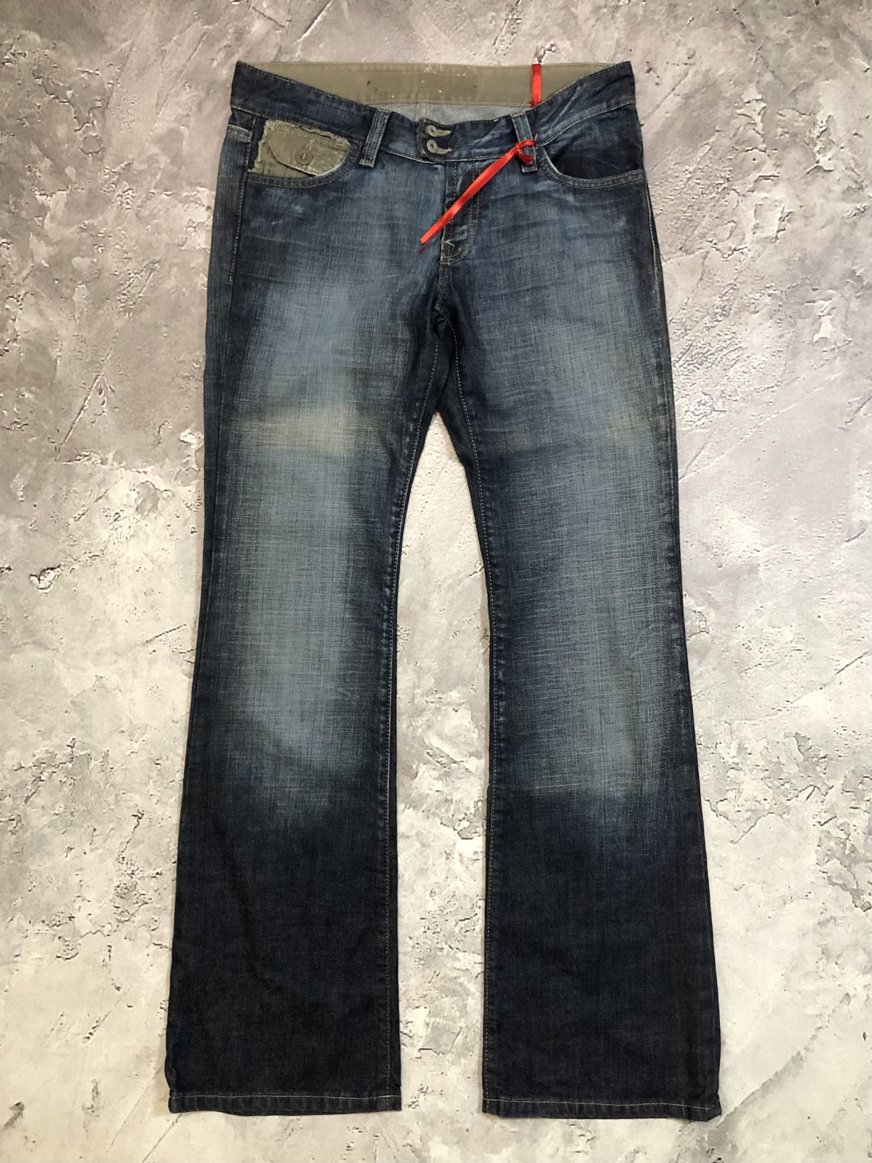 Vintage Vintage Faded Super Flared Jeans Size 30" / US 8 / IT 44 - 1 Thumbnail