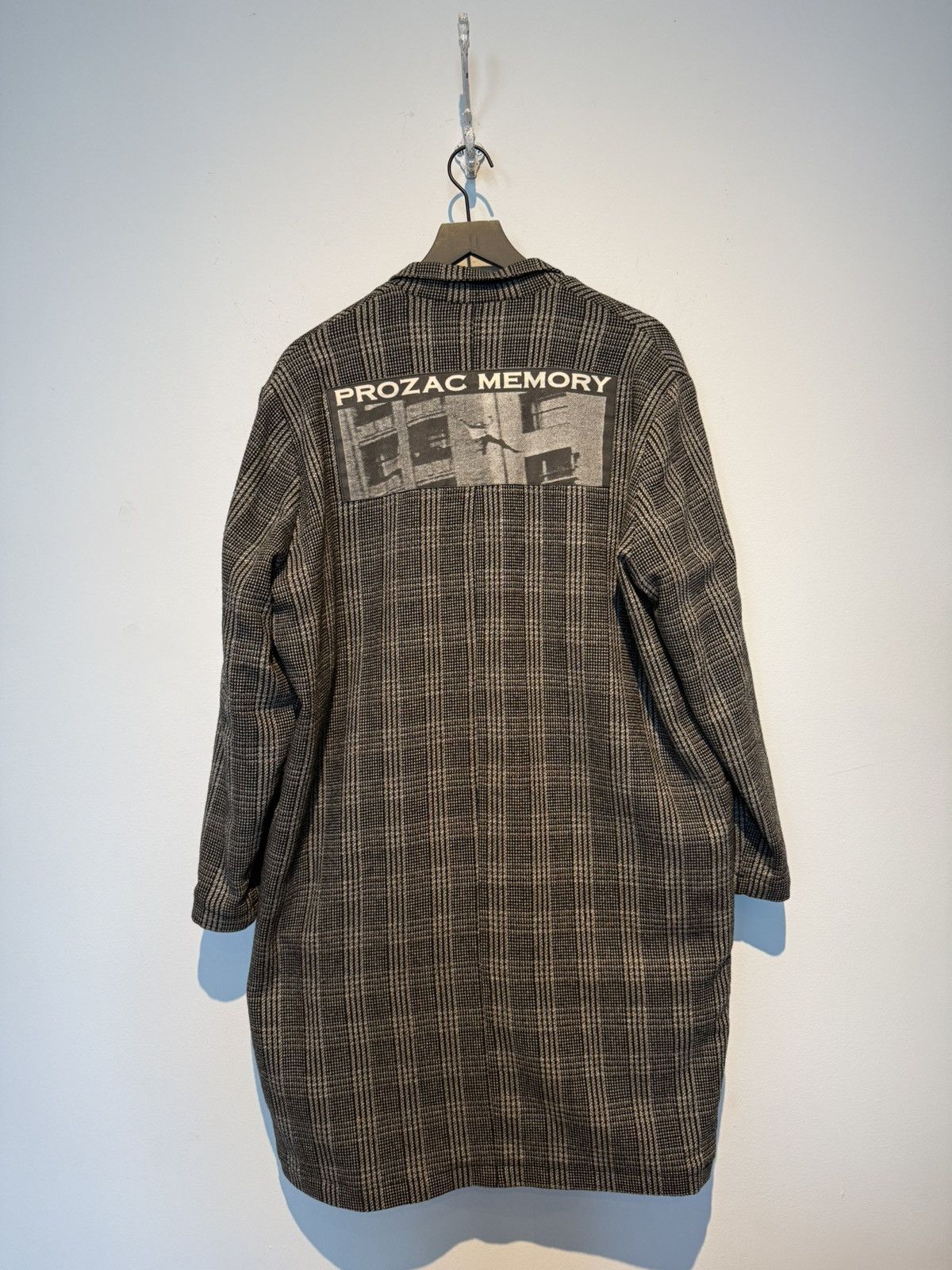 Enfants Riches Deprimes ERD Prozac Memories Checkered Printed Wool Coat Size US L / EU 52-54 / 3 - 7 Thumbnail