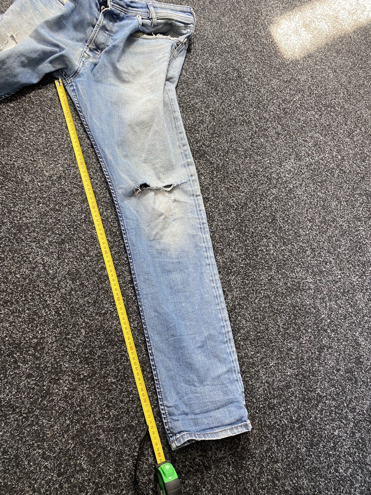 20471120 × Diesel 🔥Opium Diesel Distressed Dirty Jeans Japanese Bandit Owens Size US 34 / EU 50 - 11 Thumbnail