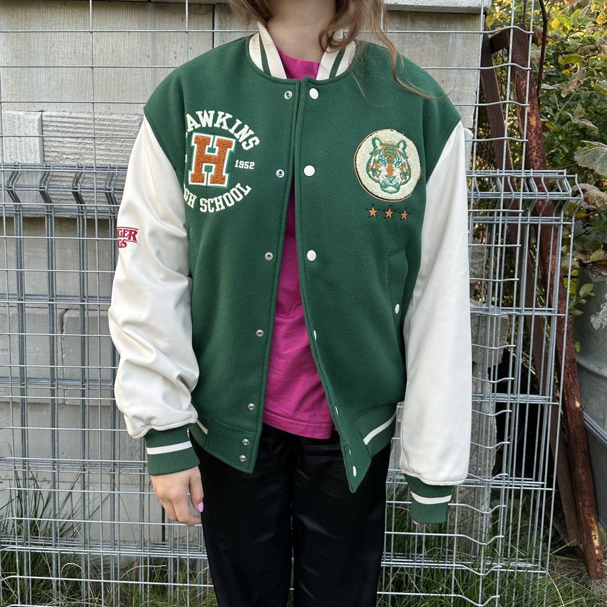 H&M Stranger 2024 Things Varsity Hawkins Jacket