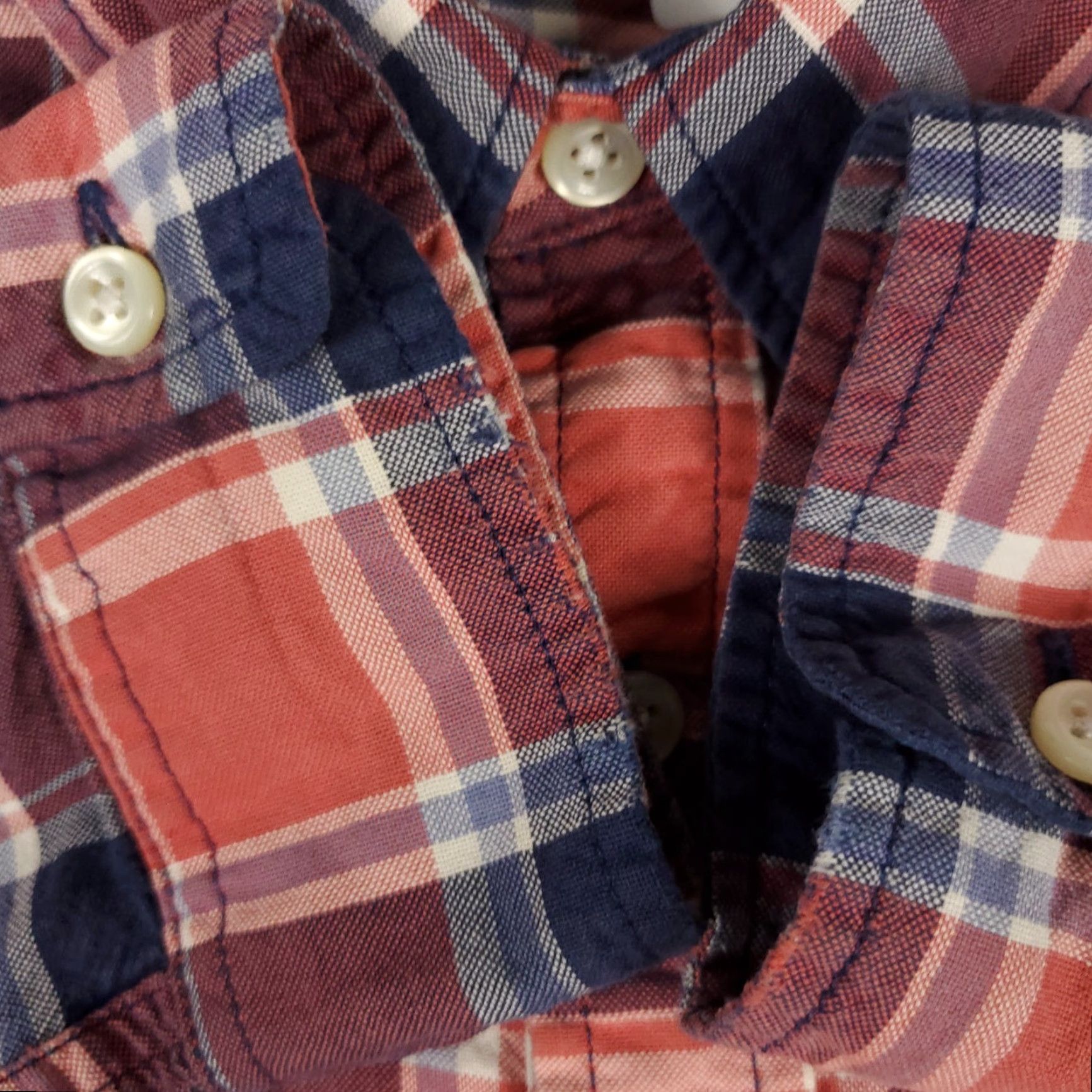Ralph Lauren Denim & Supply Ralph Lauren Shirt Mens Medium Red Blue Plaid Button Up Long Sleeve Size US M / EU 48-50 / 2 - 2 Thumbnail