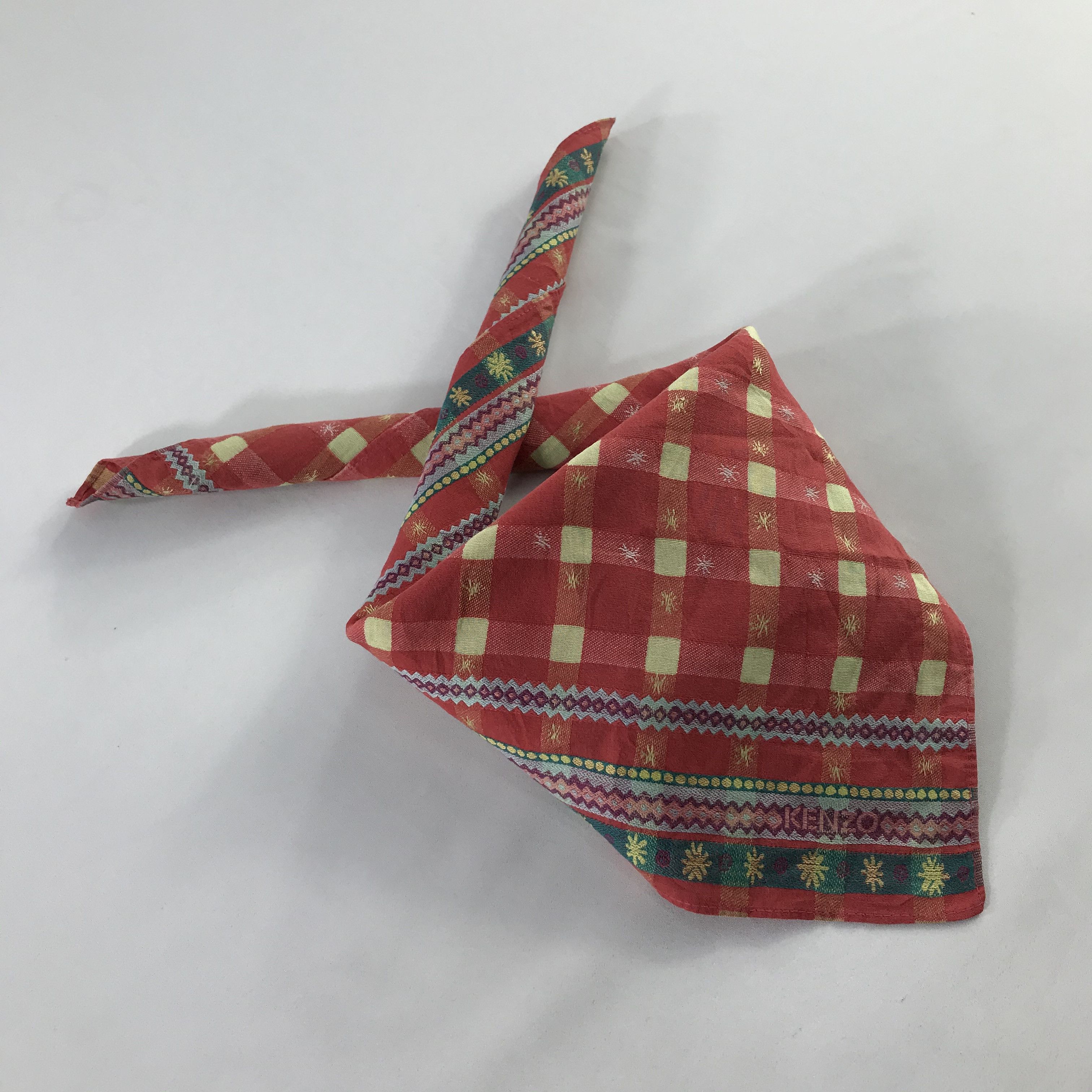 Kenzo × Vintage Kenzo Bandana / Handkerchief / Neckerchief - S1138 Size ONE SIZE - 4 Thumbnail