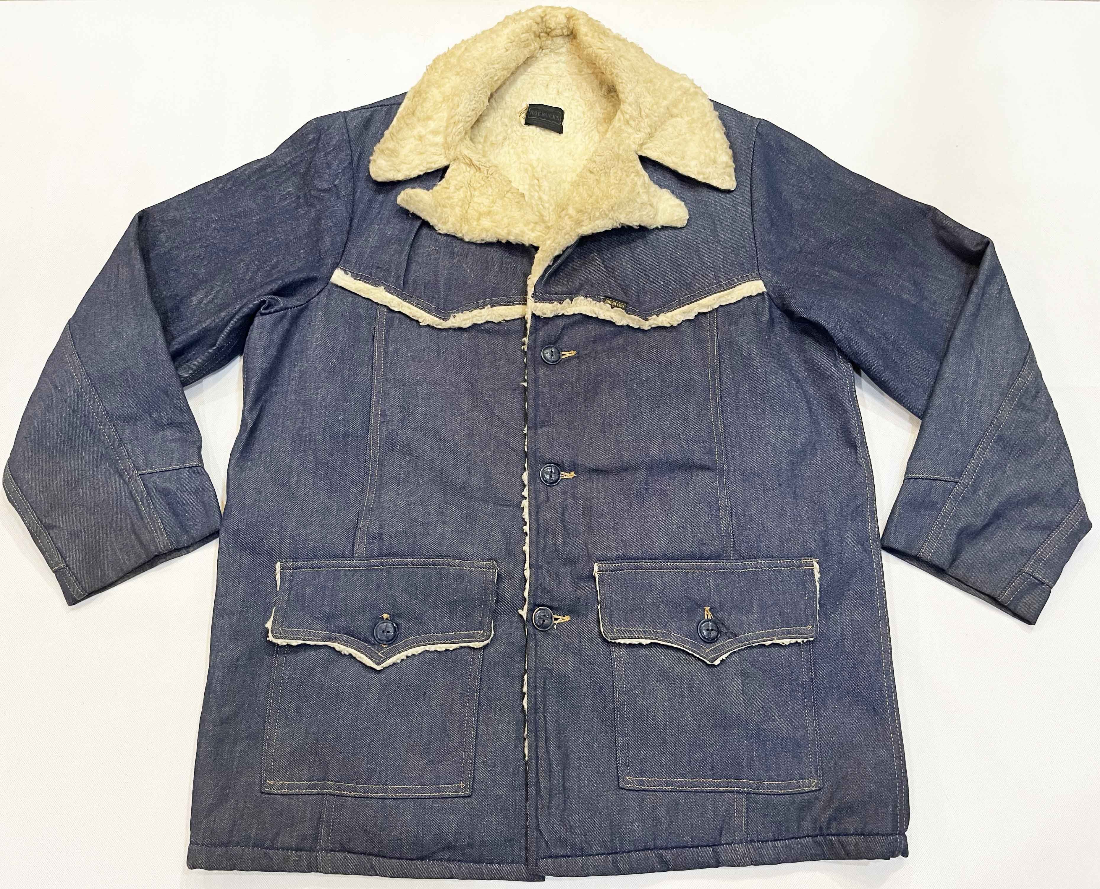 Vintage Vintage Roebucks Sears Denim Jean Button Up Jacket Size US M / EU 48-50 / 2 - 1 Thumbnail