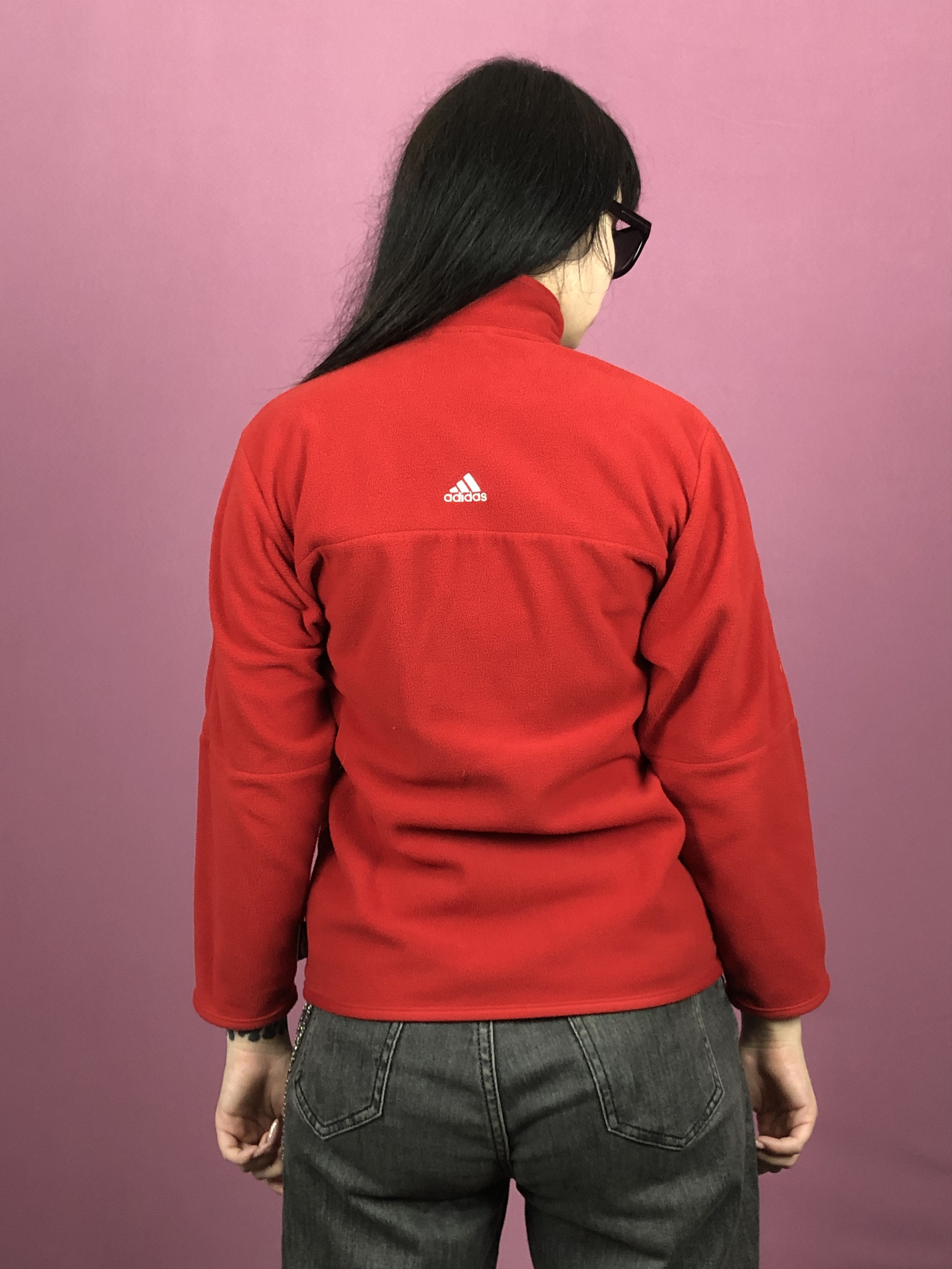 Adidas × Vintage Adidas Vintage Women's Full Zip Fleece Sweater - XS Size XS / US 0-2 / IT 36-38 - 4 Thumbnail