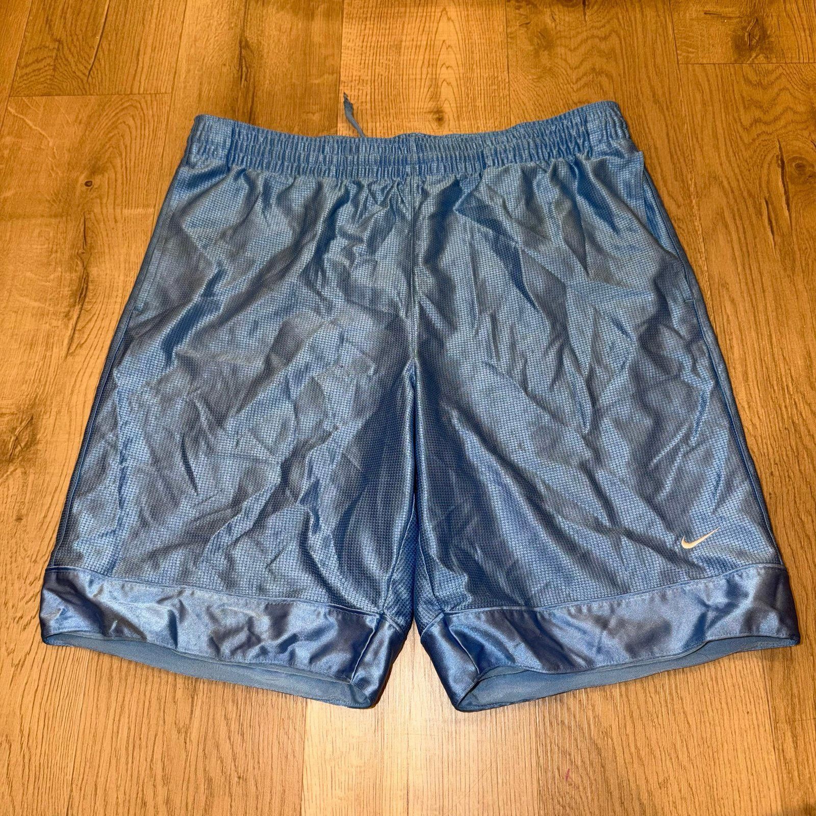 Nike Nike Shiny Dazzle Blue Hoop Shorts Mens MD Vintage Y2K 90s Size US 32 / EU 48 - 1 Thumbnail