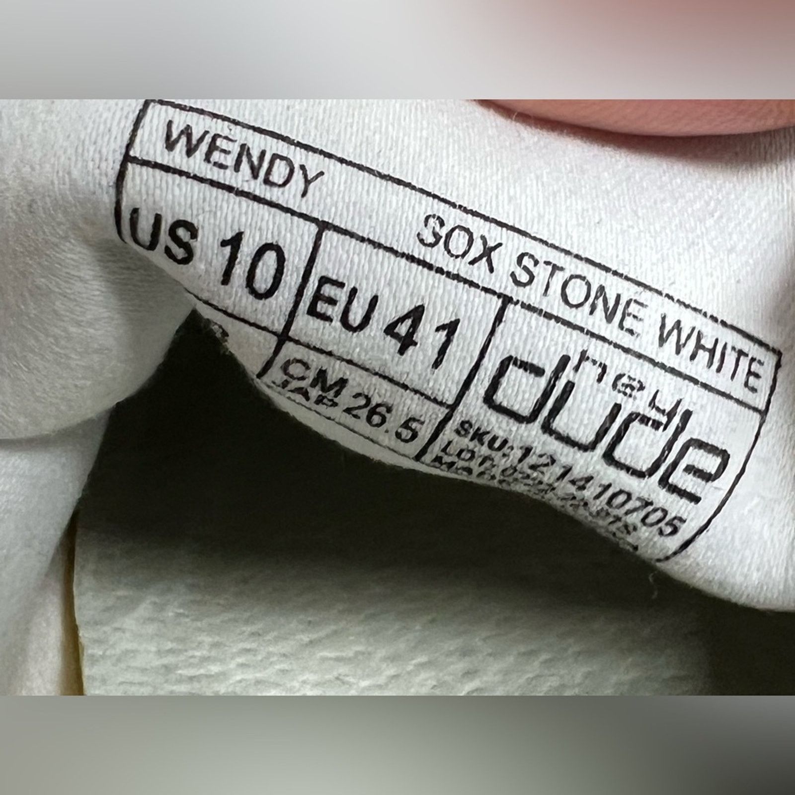 Other Original Hey Dude Women's Wendy Loafer Sox Stone White 10 Size US 10 / IT 40 - 9 Thumbnail