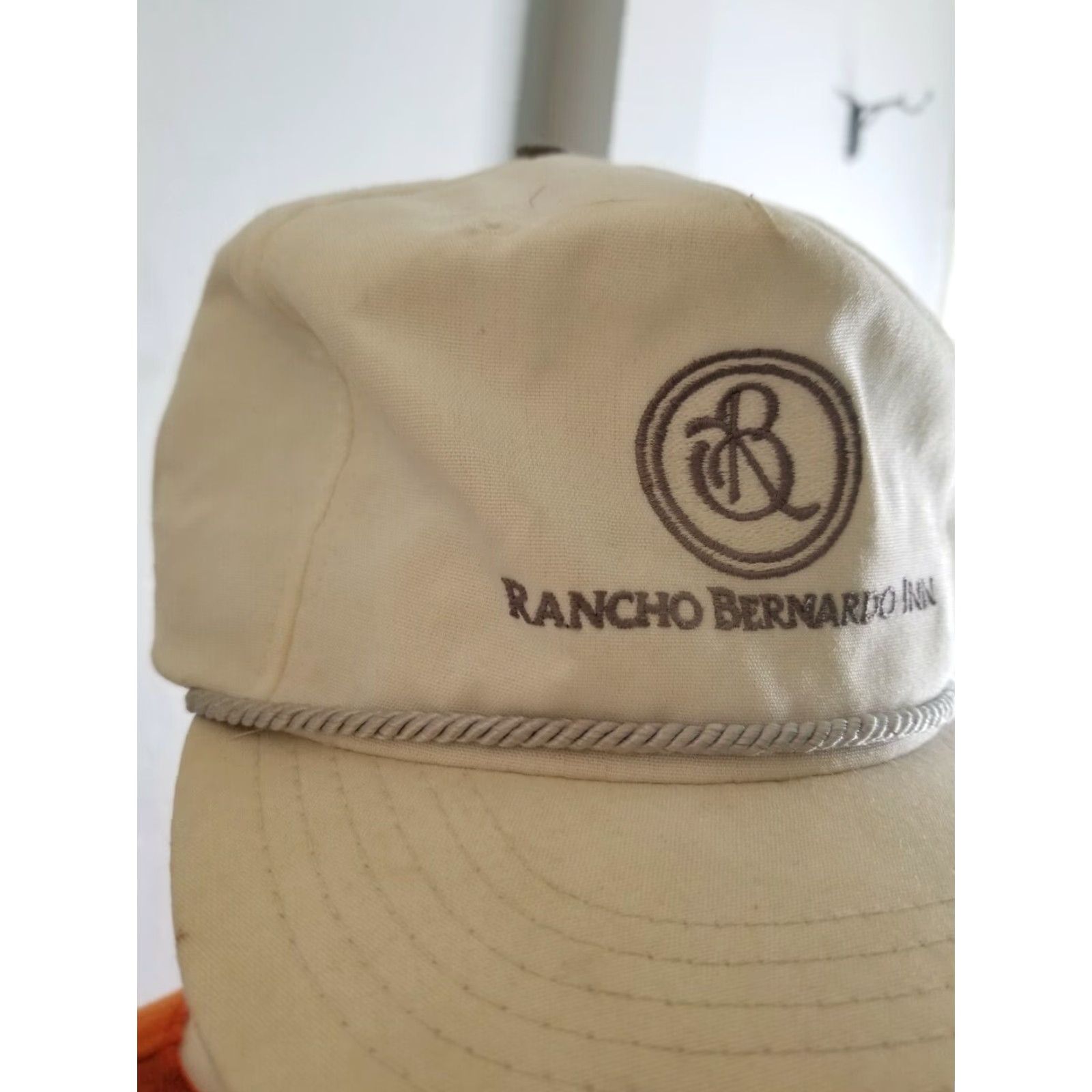 Vintage VINTAGE Texace Rancho Bernardo Inn USA Cotton Baseball Cap Hat Adult Adjustable Ivory Distressed Unisex Size ONE SIZE - 2 Thumbnail