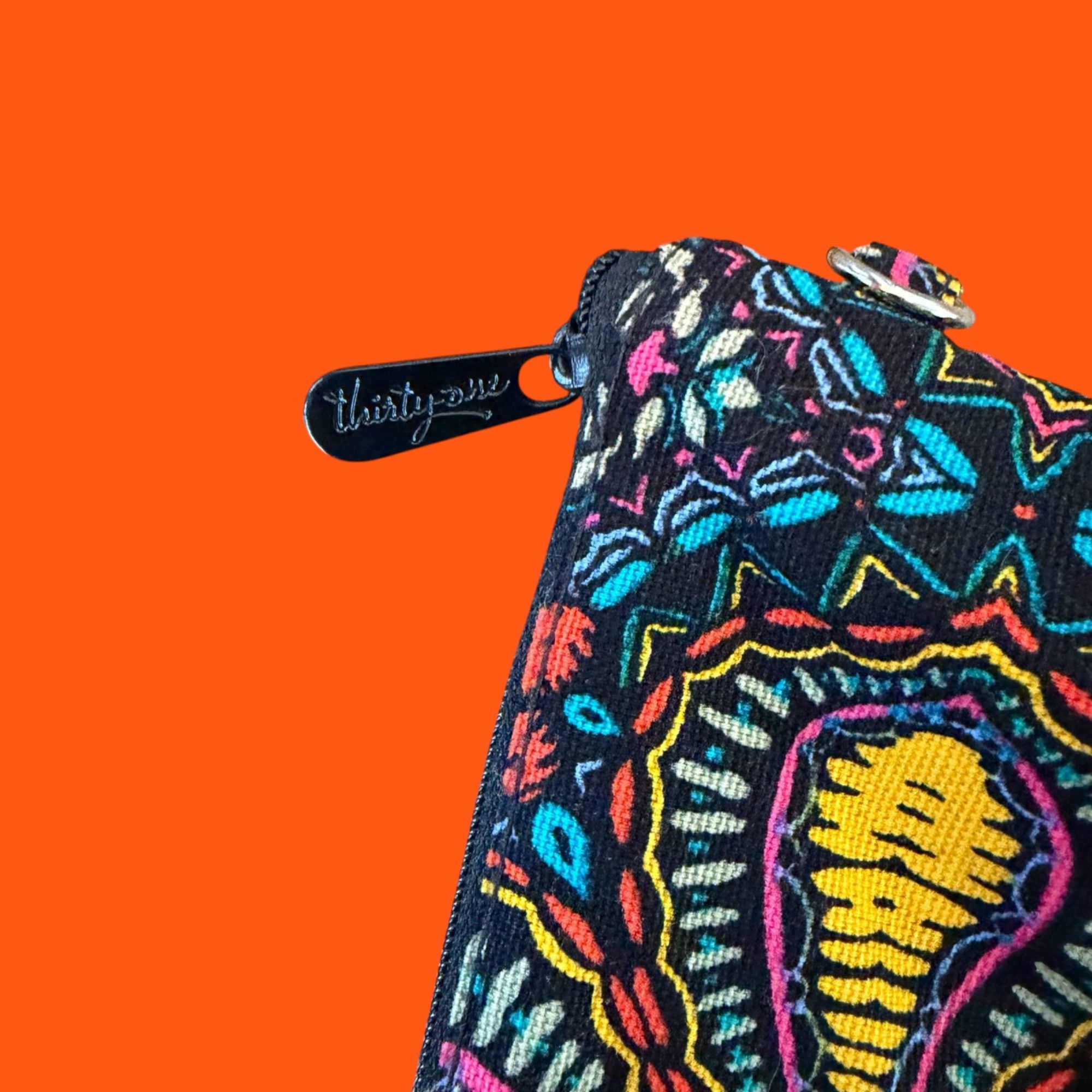 Other Thirty-One Stitched Medallion Vibrant Mini Zipper Pouch Make Size ONE SIZE - 3 Thumbnail