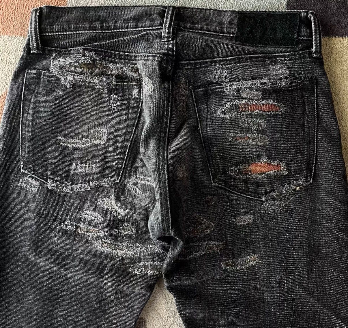 RRL Ralph Lauren RRL Distressed Patchwork Jeans - Ralph Lauren Double RL K22 Size US 30 / EU 46 - 5 Thumbnail