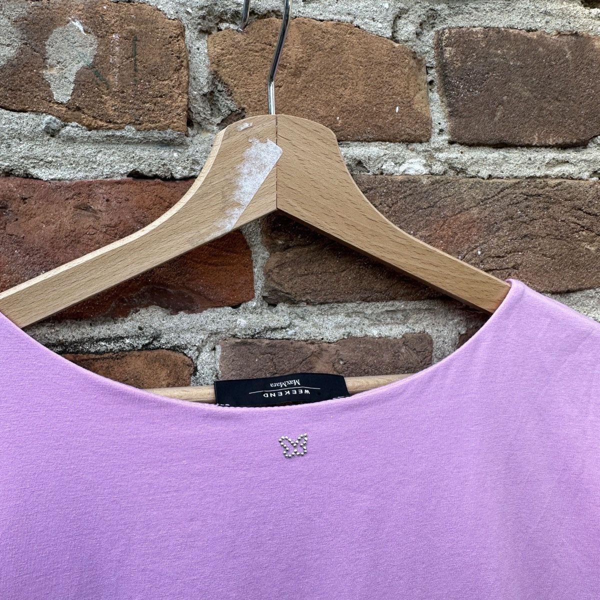 Weekend Max Mara Max Mara Weekend Pink T-Shirt Basic Blank Designer Size M / US 6-8 / IT 42-44 - 8 Thumbnail