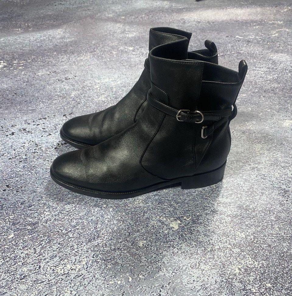 Balenciaga Balenciaga black leather straps boots shoes classic luxury Size US 8.5 / IT 38.5 - 4 Thumbnail