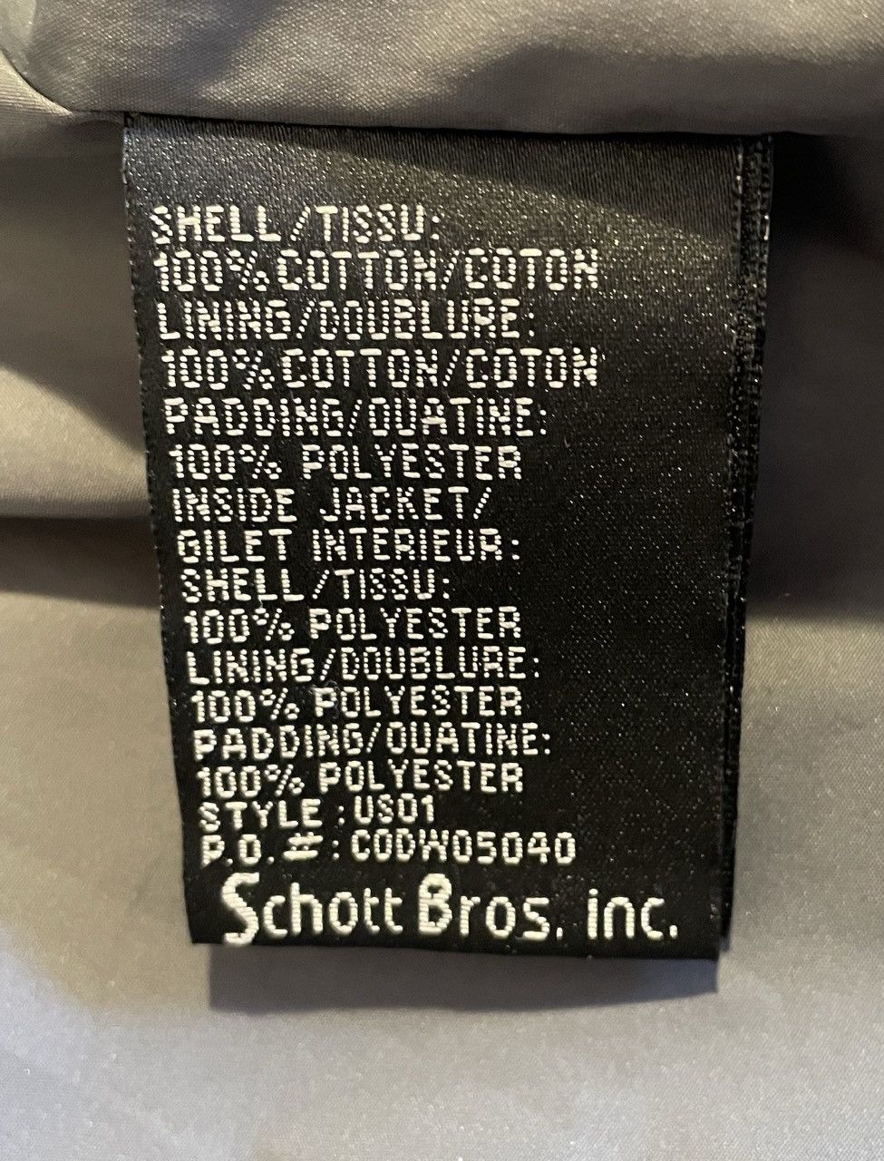 Schott Schott N.Y.C. Military Gear 3-in-1 System Jacket - Size L Size US L / EU 52-54 / 3 - 12 Thumbnail