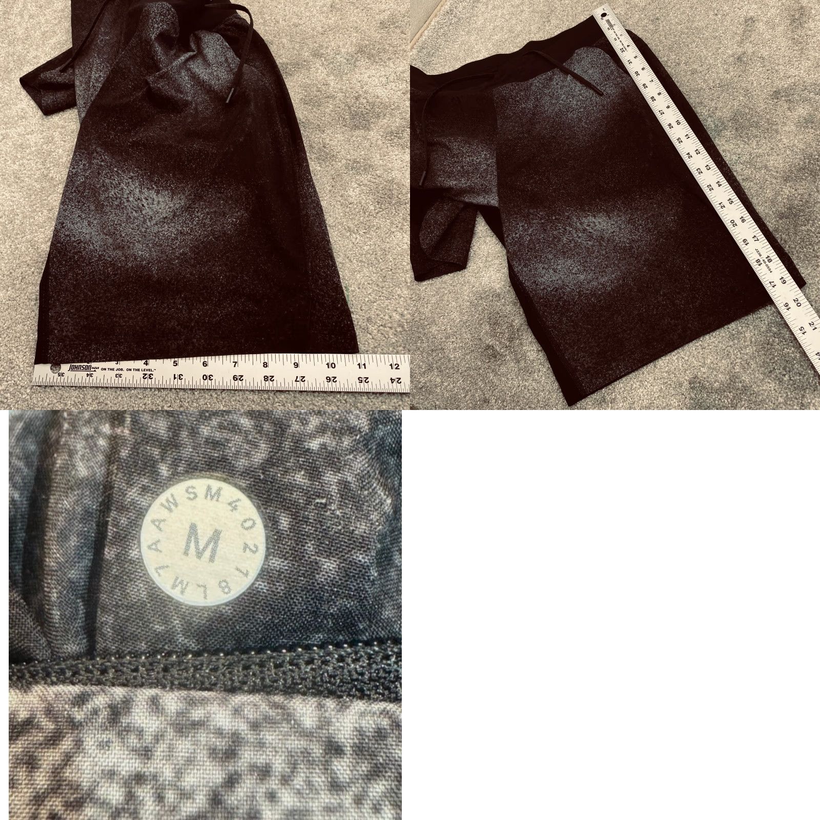 Lululemon Lululemon Zeroed In Shorts Mens Medium M7AAWS Linerless Elastic Waist Black Gray Size US 31 - 9 Thumbnail
