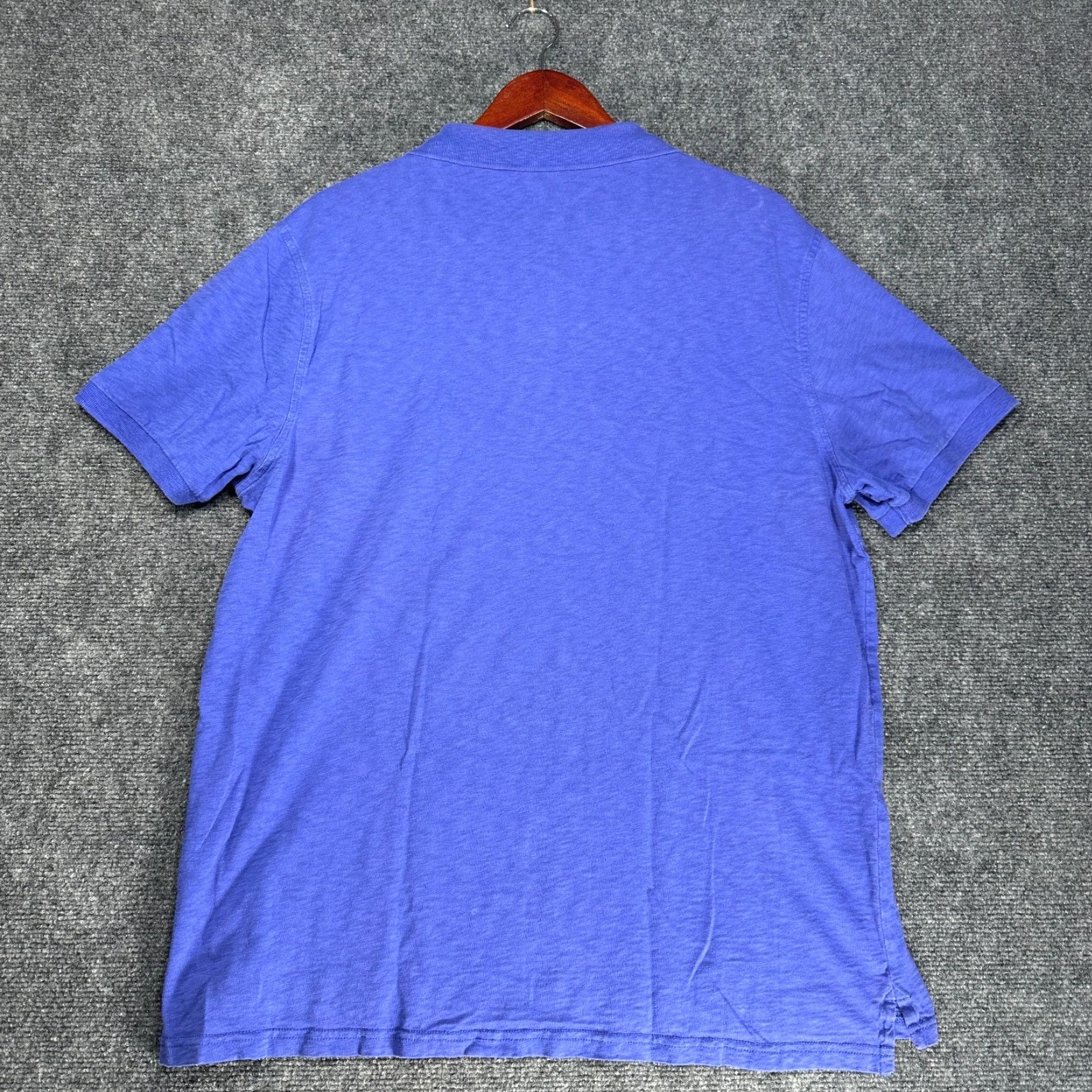 J.Crew J.CREW Polo Shirt Mens XL Purple Cotton Short Sleeve Split Hem Size US XL / EU 56 / 4 - 6 Thumbnail