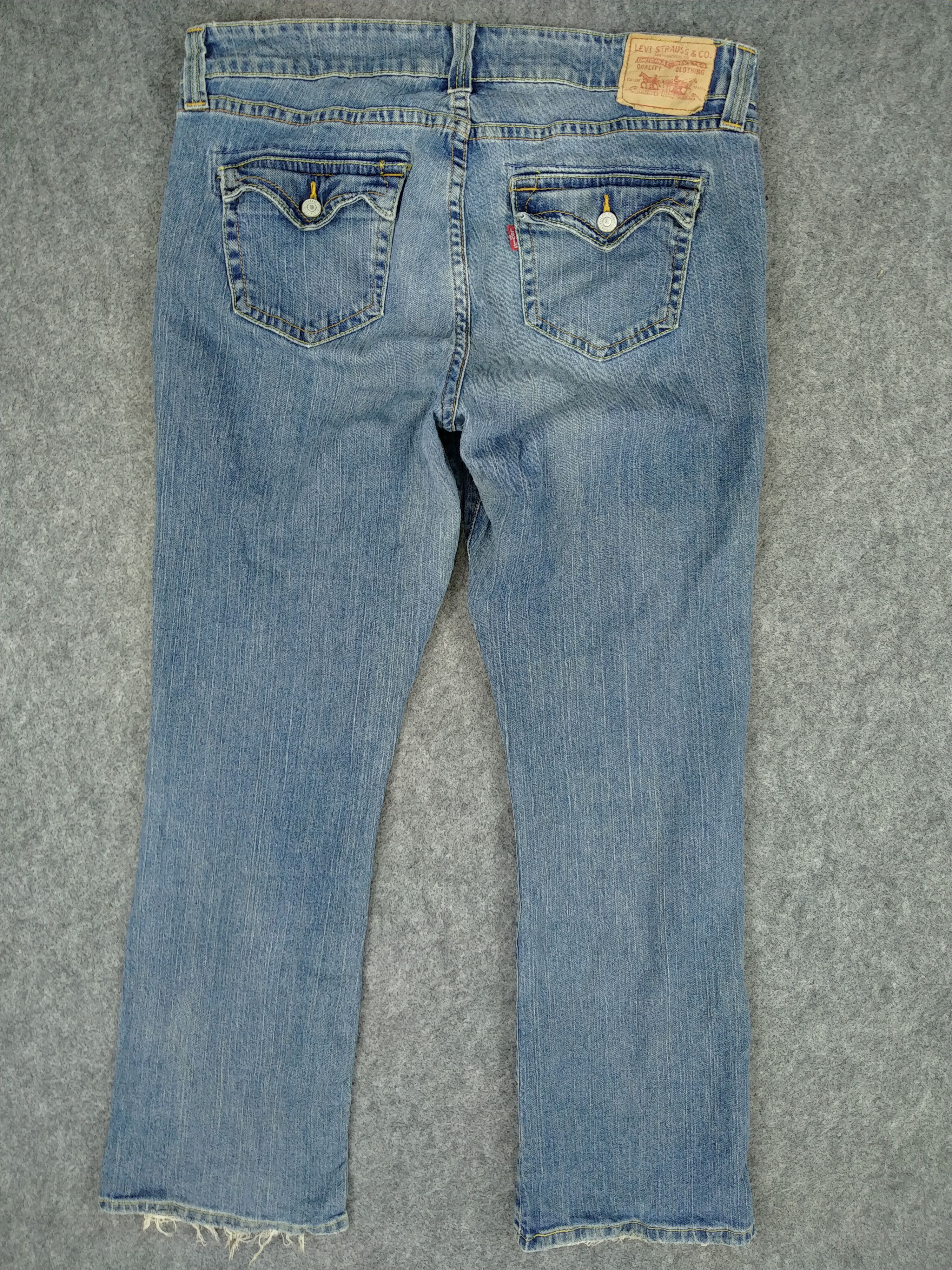 Vintage Blue Vintage Levi's 542 Low Flare Denim 39x31.5 -JN482 Size US 39 - 2 Thumbnail