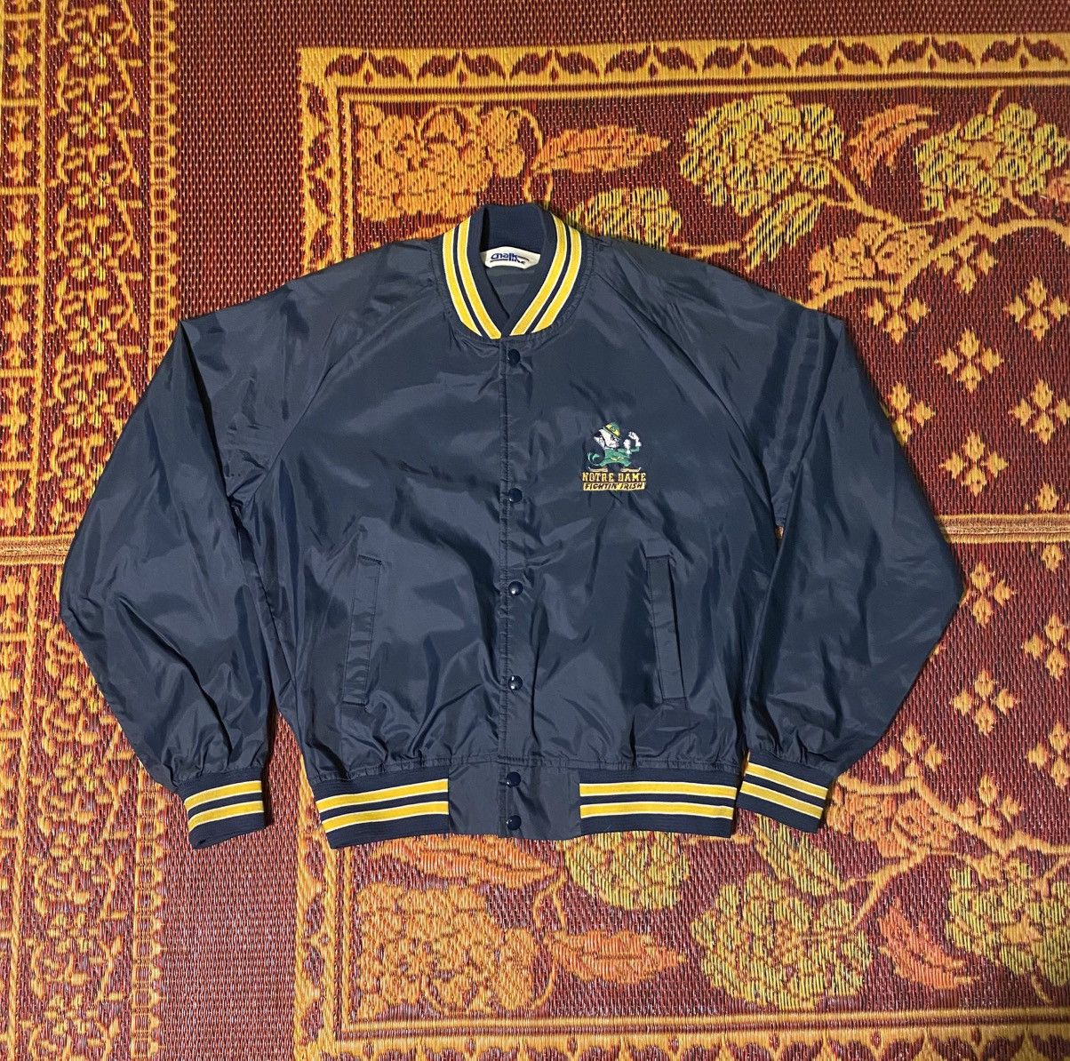 Other Vintage Notre Dame Satin Jacket Size US L / EU 52-54 / 3 - 2 Thumbnail