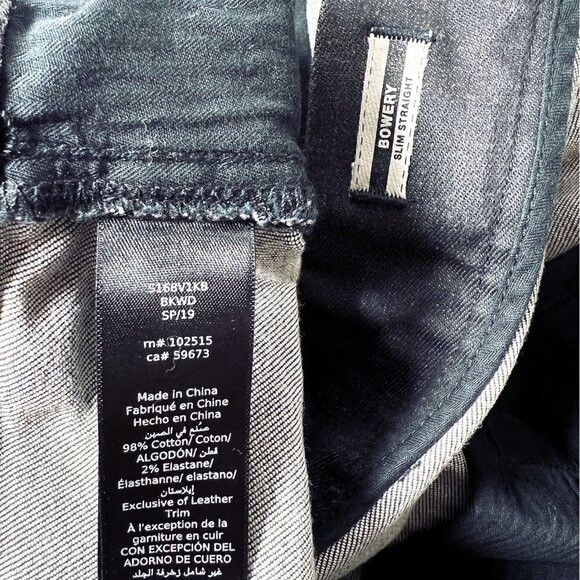 John Varvatos John Varvatos Mens Black Faded Denim Bowery Raw Hem Jean Sho Size US 36 / EU 52 - 9 Thumbnail