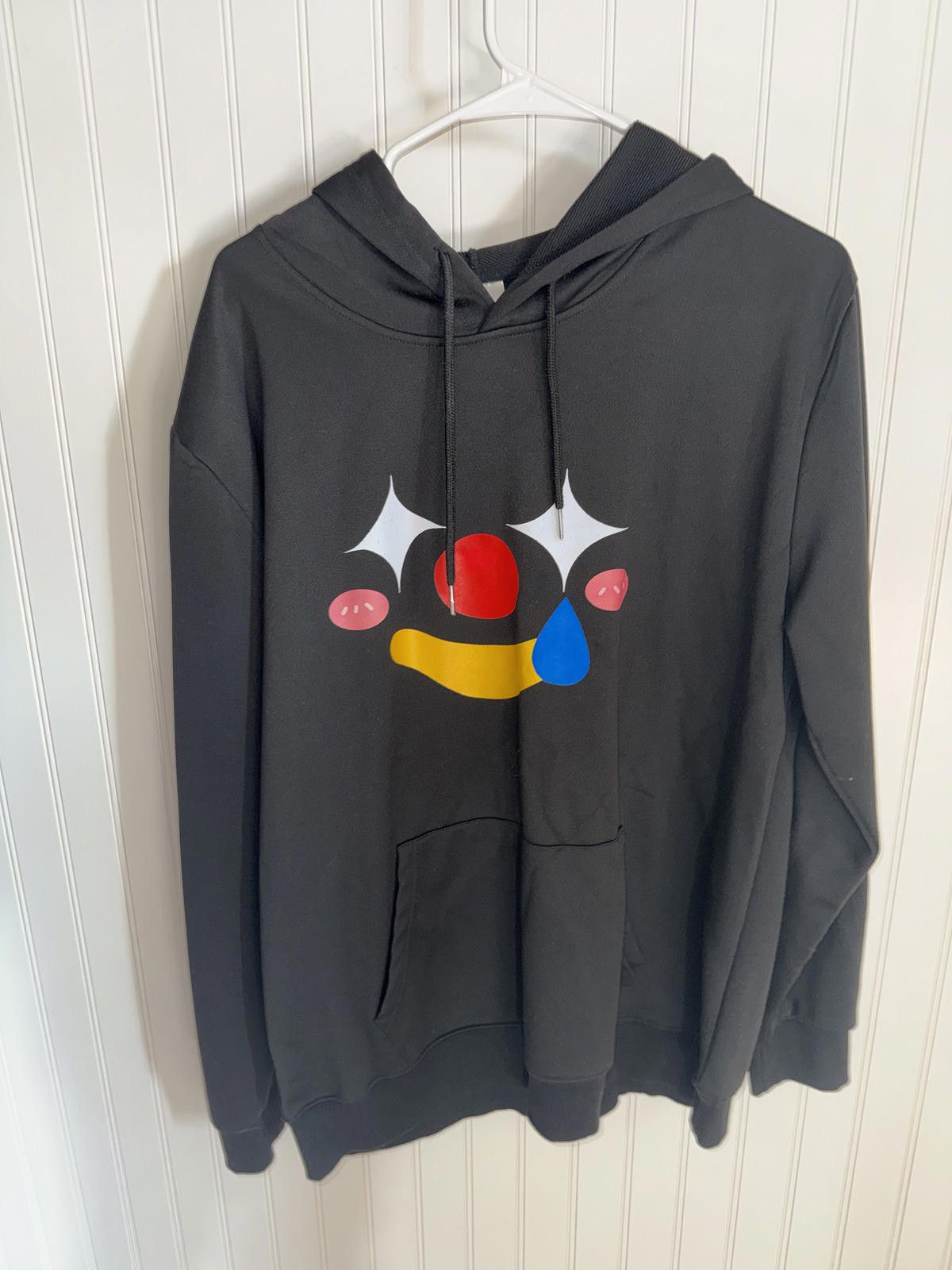 Unknown London Black Hoodie with Colorful Smiley Face Graphic Size M / US 6-8 / IT 42-44 - 1 Thumbnail