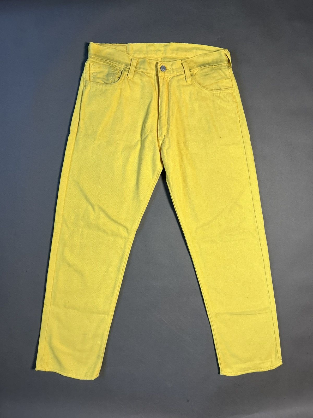 Evisu Evisu Fairway Genes vintage yellow chino pants dots logo Size US 34 / EU 50 - 6 Thumbnail