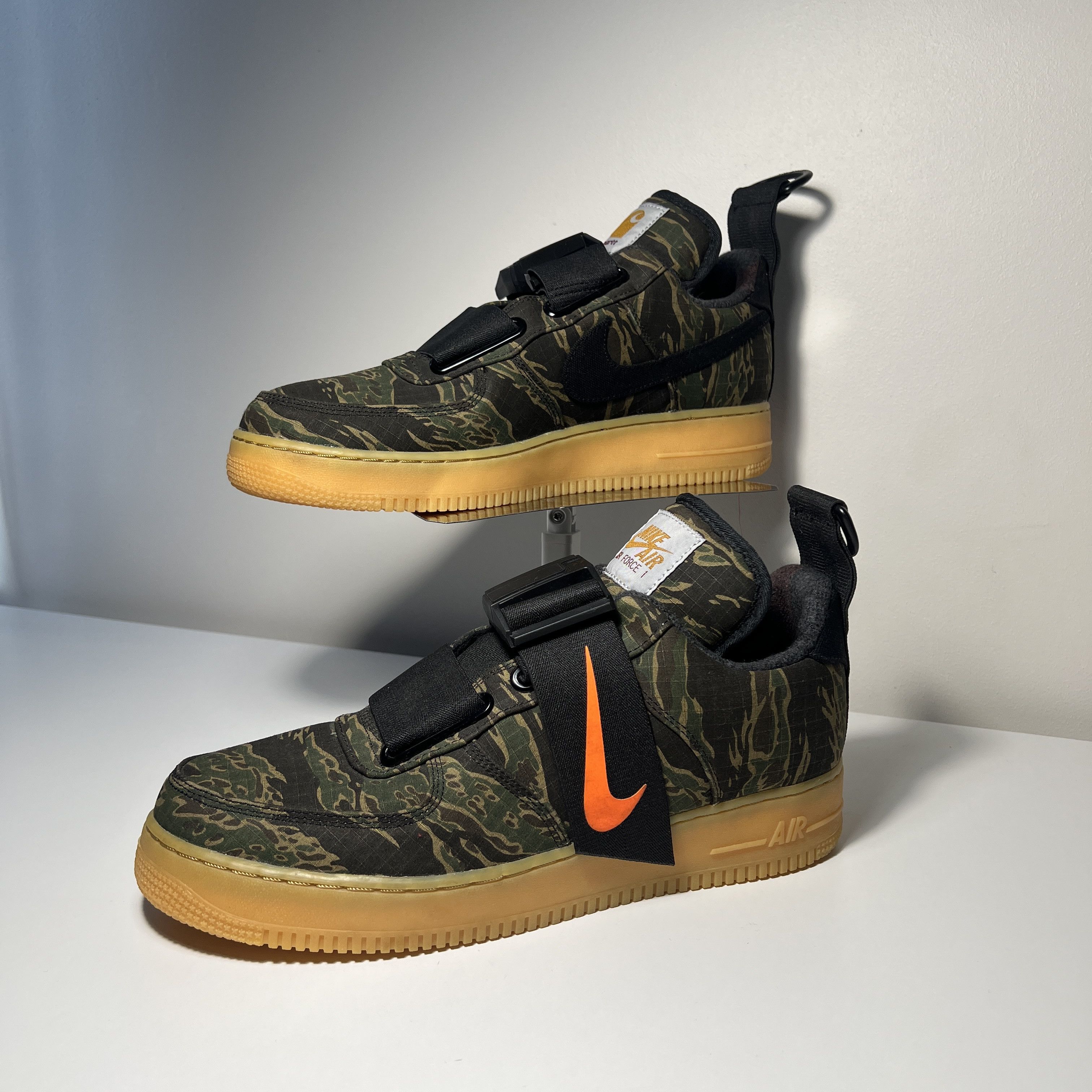 Carhartt Wip × Nike Nike x Carhartt WIP Air Force 1 Low Utility “Tiger Camo” Size US 11.5 / EU 44-45 - 2 Thumbnail