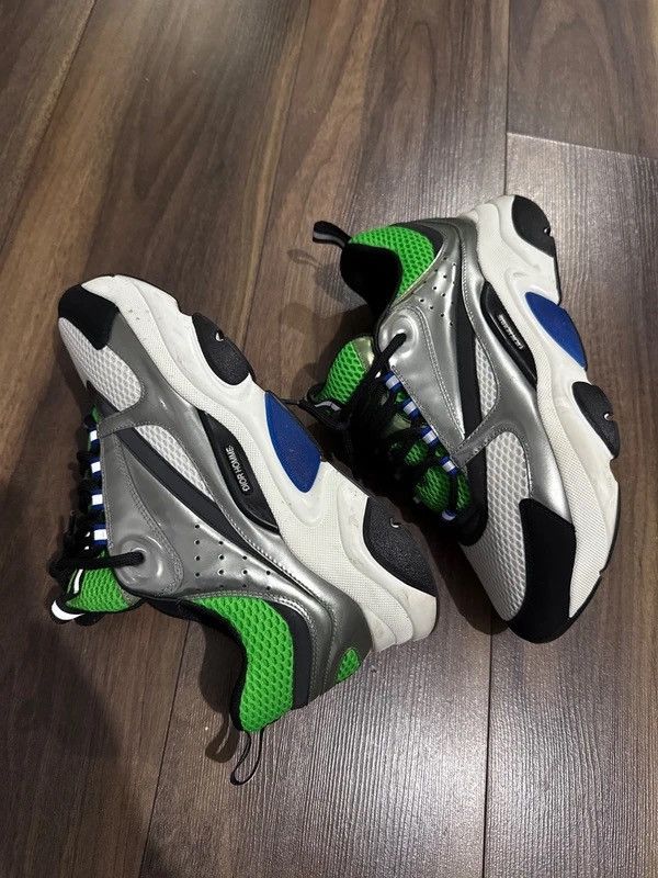 Dior Dior Homme B22 Neon Green/Silver *RARE* Size US 8 / EU 41 - 4 Thumbnail