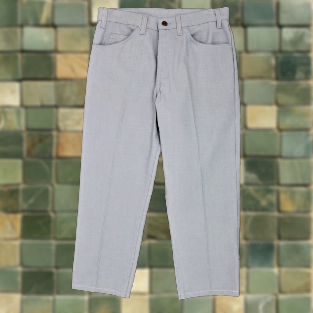Levi's VINTAGE Levi's Pants Mens 1960s Sta-Prest Blue Big E 32x23.5 60s Jeans Size US 32 / EU 48 - 1 Thumbnail
