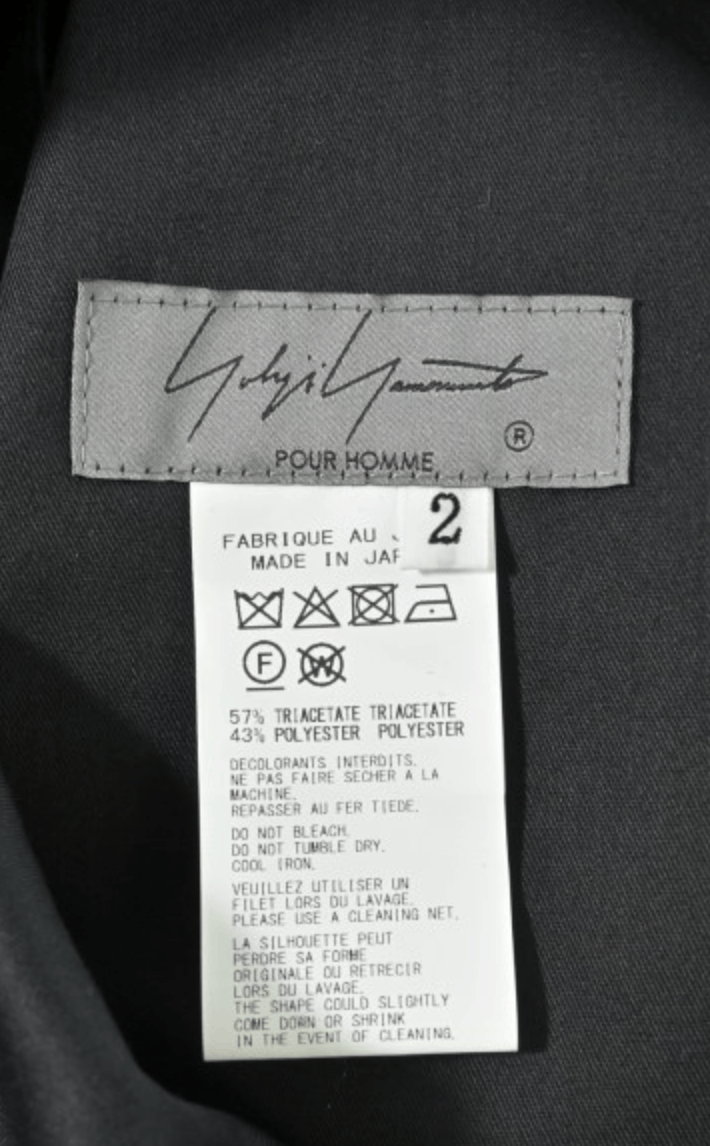 Yohji Yamamoto Yohji Yamamoto Pour Homme - TUXEDO SLIM PANTS Size US 30 / EU 46 - 11 Thumbnail