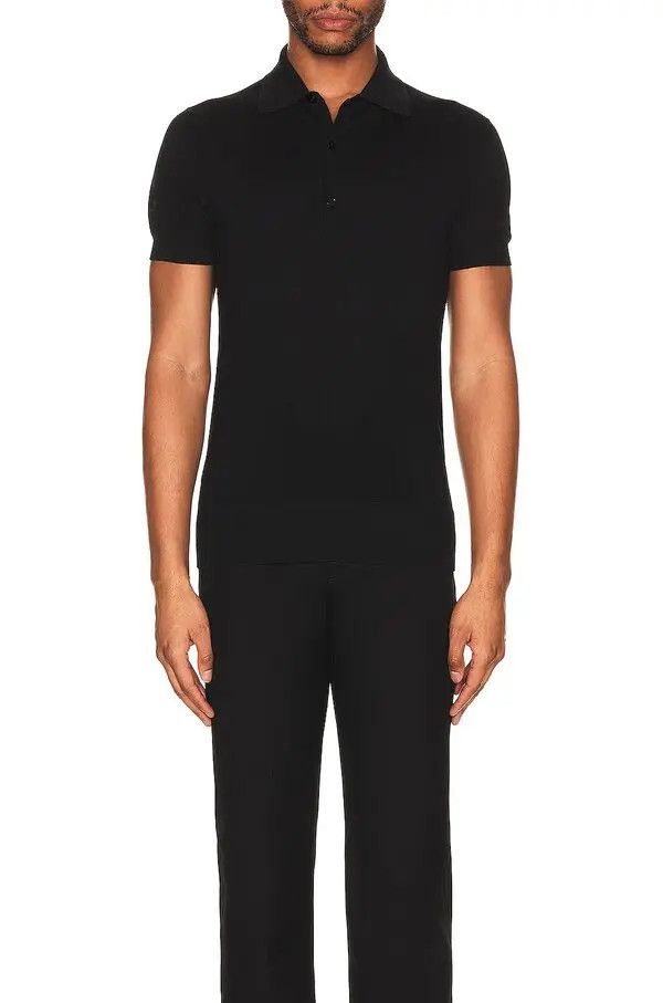 Tom Ford o1w1db10225 KPS002 Polo Shirt in Black Size US S / EU 44-46 / 1 - 3 Thumbnail