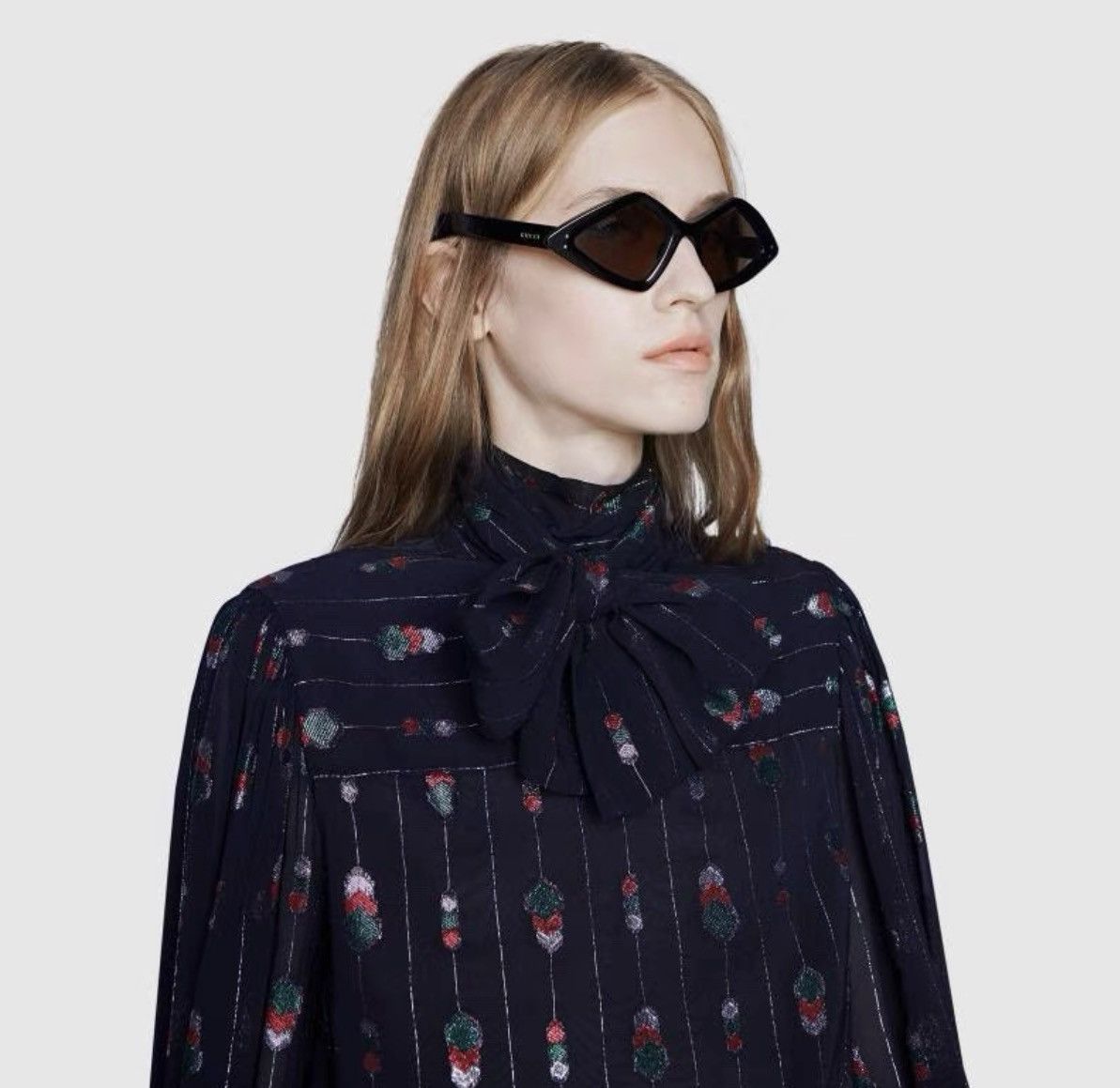 Gucci Gucci 19 Resort Runway Geometric Angular Sunglasses Size ONE SIZE - 5 Thumbnail
