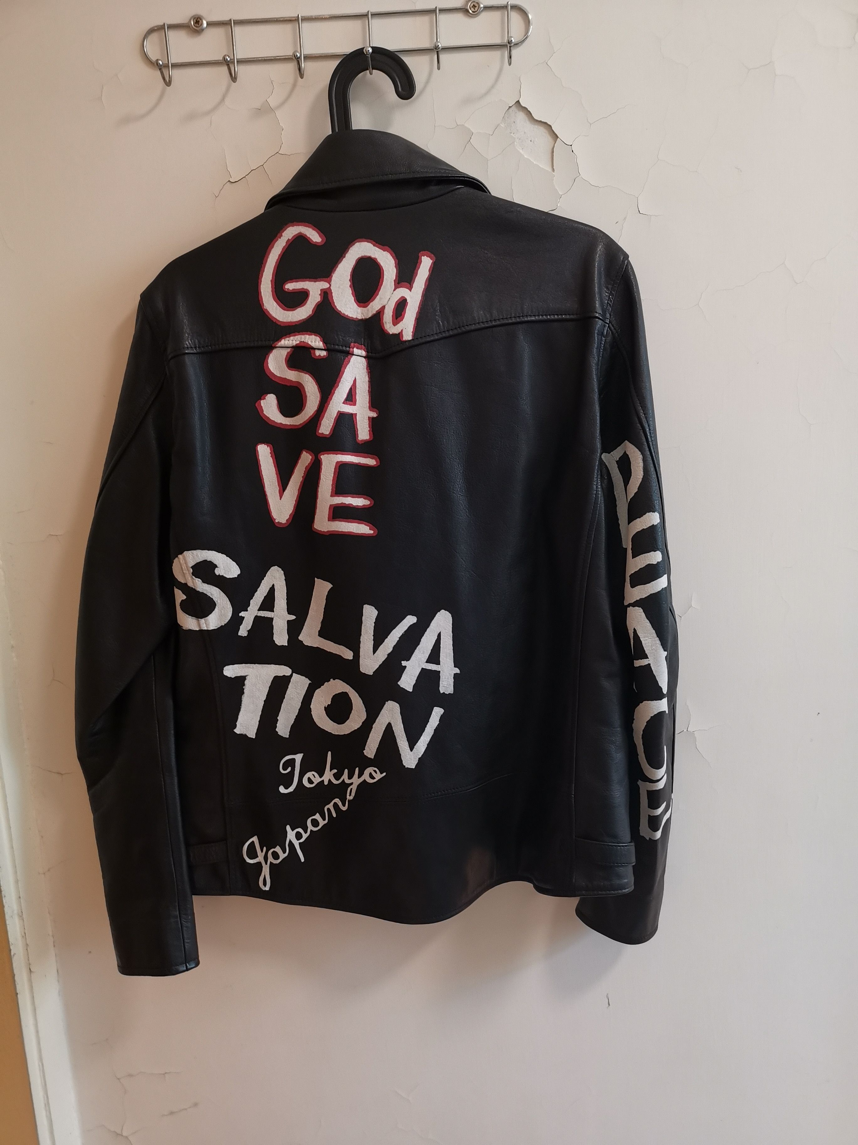 Hysteric Glamour SEVISKIG graffiti leather jacket Size US M / EU 48-50 / 2 - 2 Thumbnail
