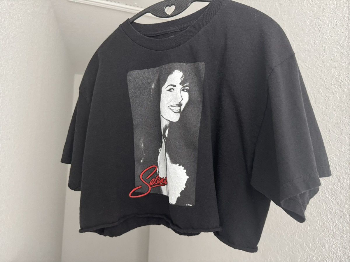 Band Tees selena raw hem distressed portrait autograph graphic crop t Size M / US 6-8 / IT 42-44 - 14 Thumbnail