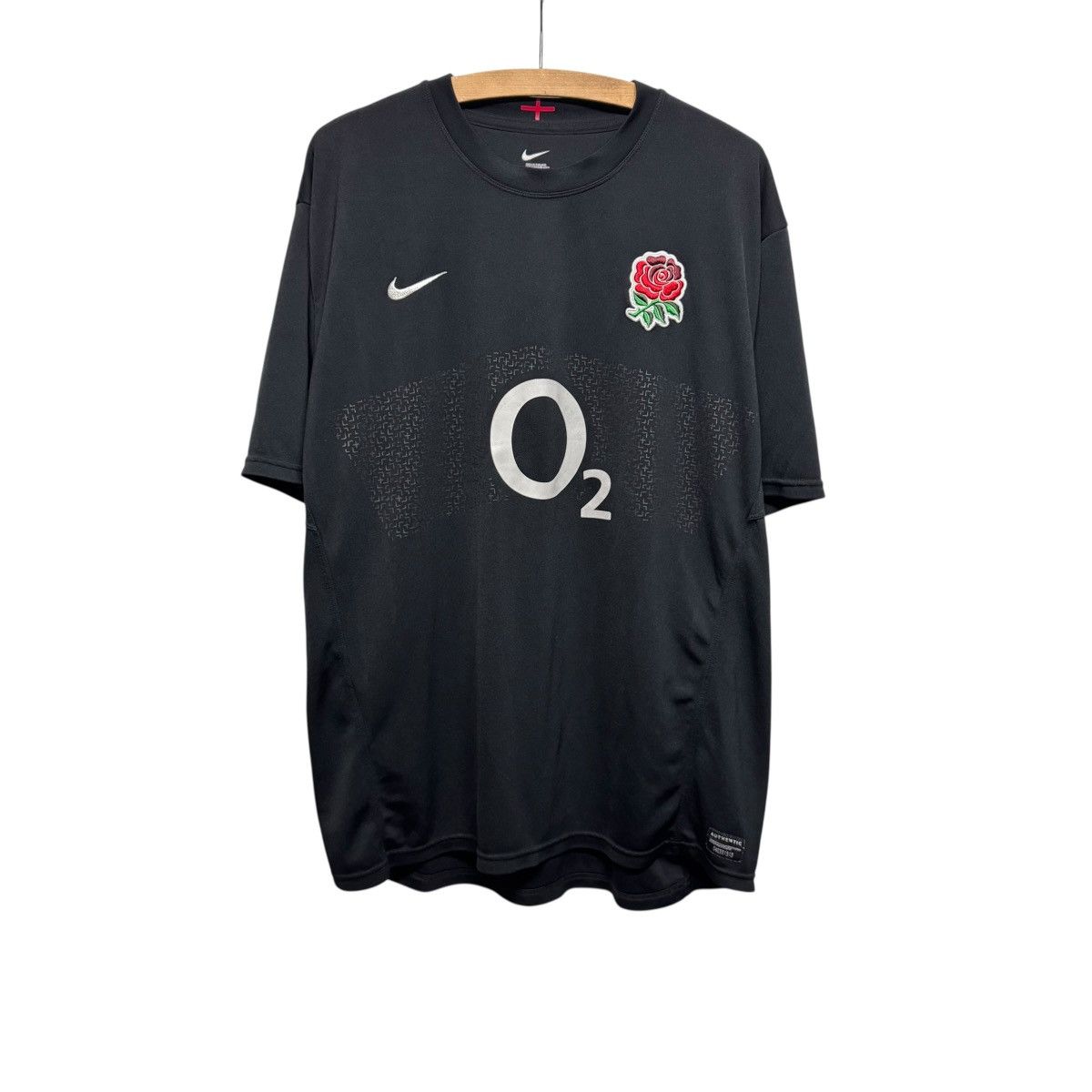 Nike Nike England Rugby Shirt XXL Black O2 Soccer Jersey Size US XXL / EU 58 / 5 - 1 Thumbnail