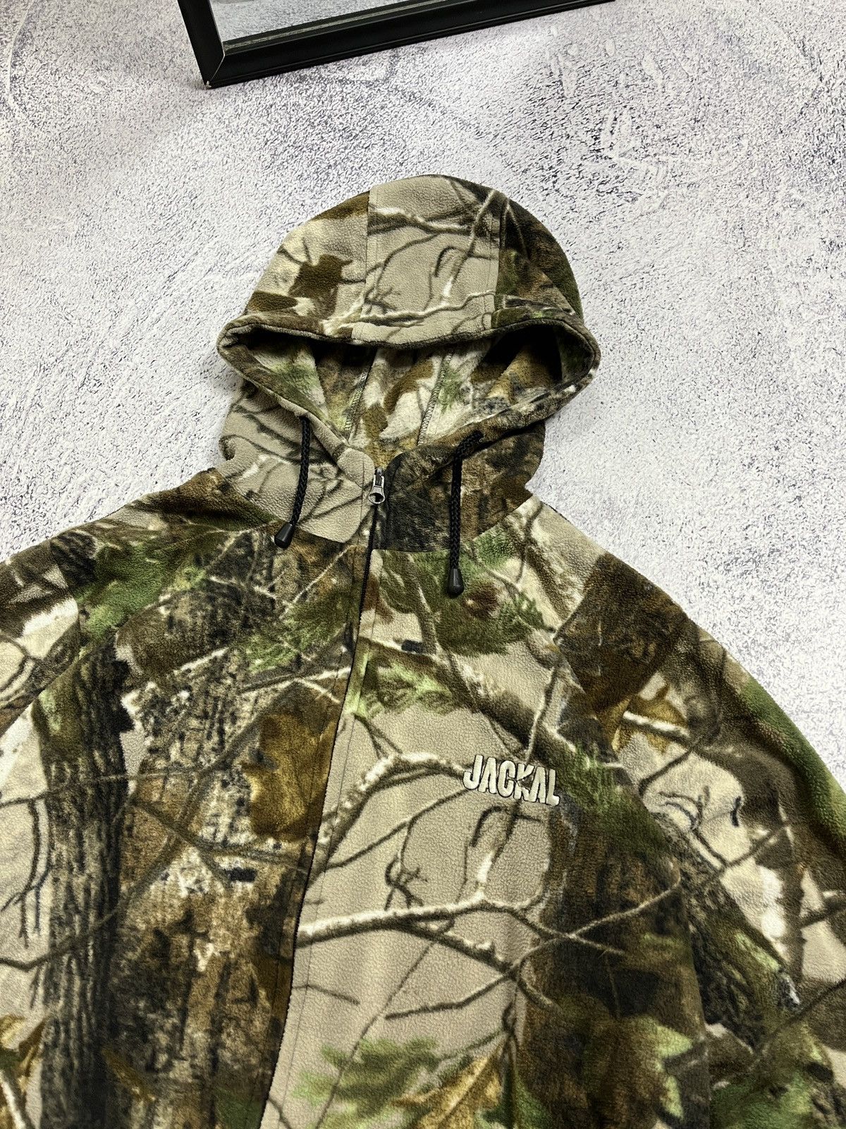 Japanese Brand × Realtree Crazy Vintage Y2K Realtree Zip Up Fleece Baggy Hoodie Rare Size US L / EU 52-54 / 3 - 8 Thumbnail
