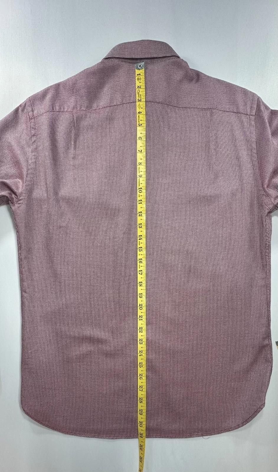 Other Hammer Made Pin Check Cotton Button Up Red Mens L 16.5 Size US L / EU 52-54 / 3 - 3 Thumbnail
