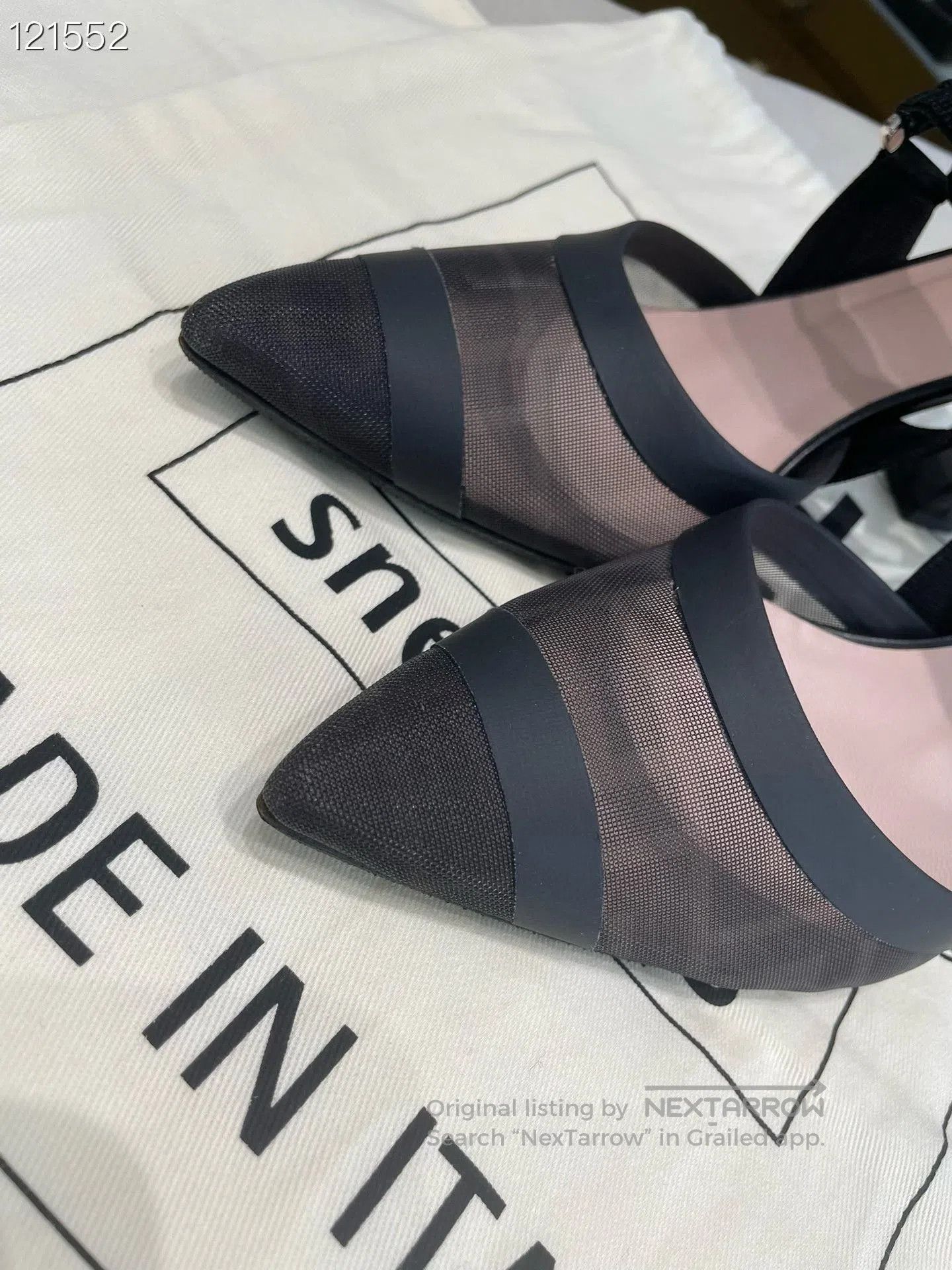 Fendi Fendi Colibrì Black Mesh Pointed Heels. Size US 6 / IT 36 - 3 Thumbnail