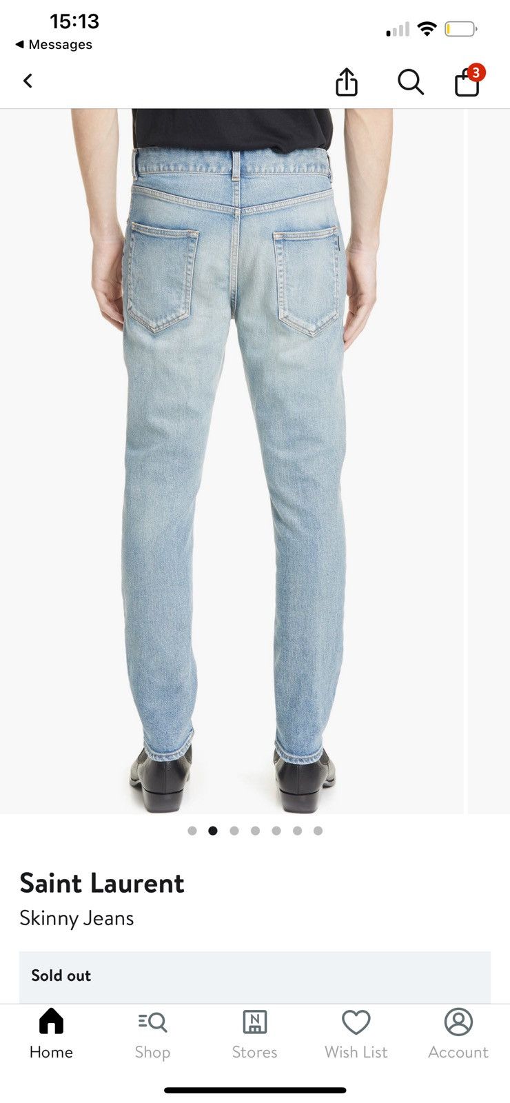 Saint Laurent Paris Saint Laurent Skinny Jeans Size US 31 - 11 Thumbnail