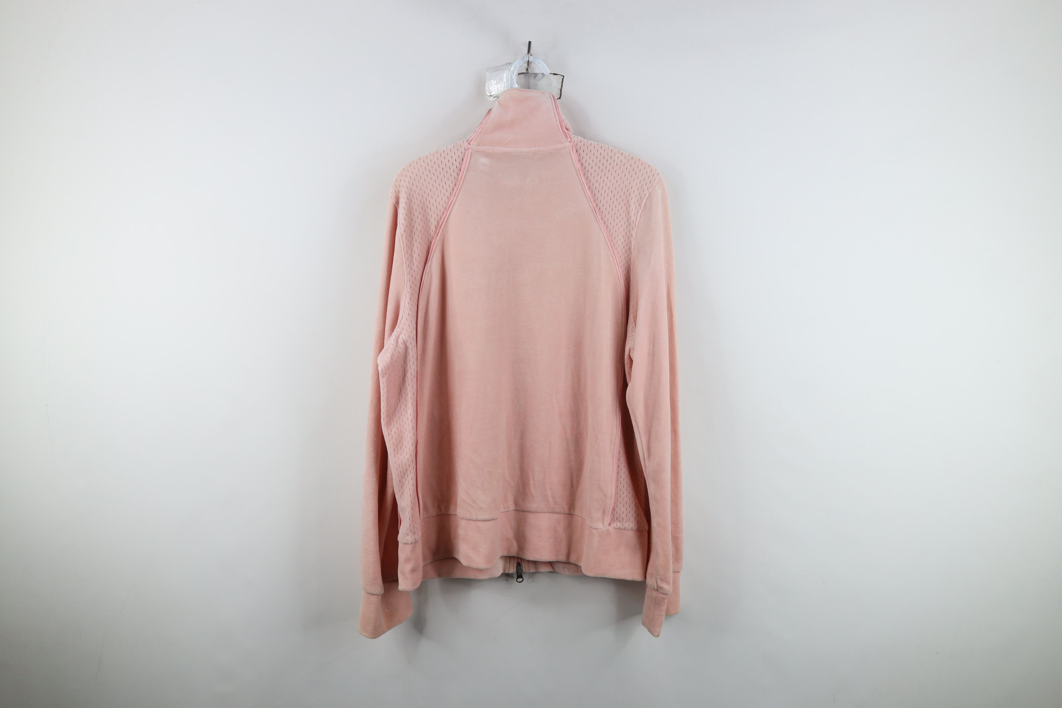 Nike Vintage Y2K Nike Plush Velour Full Zip Track Jacket Pink Size L / US 10 / IT 46 - 14 Thumbnail