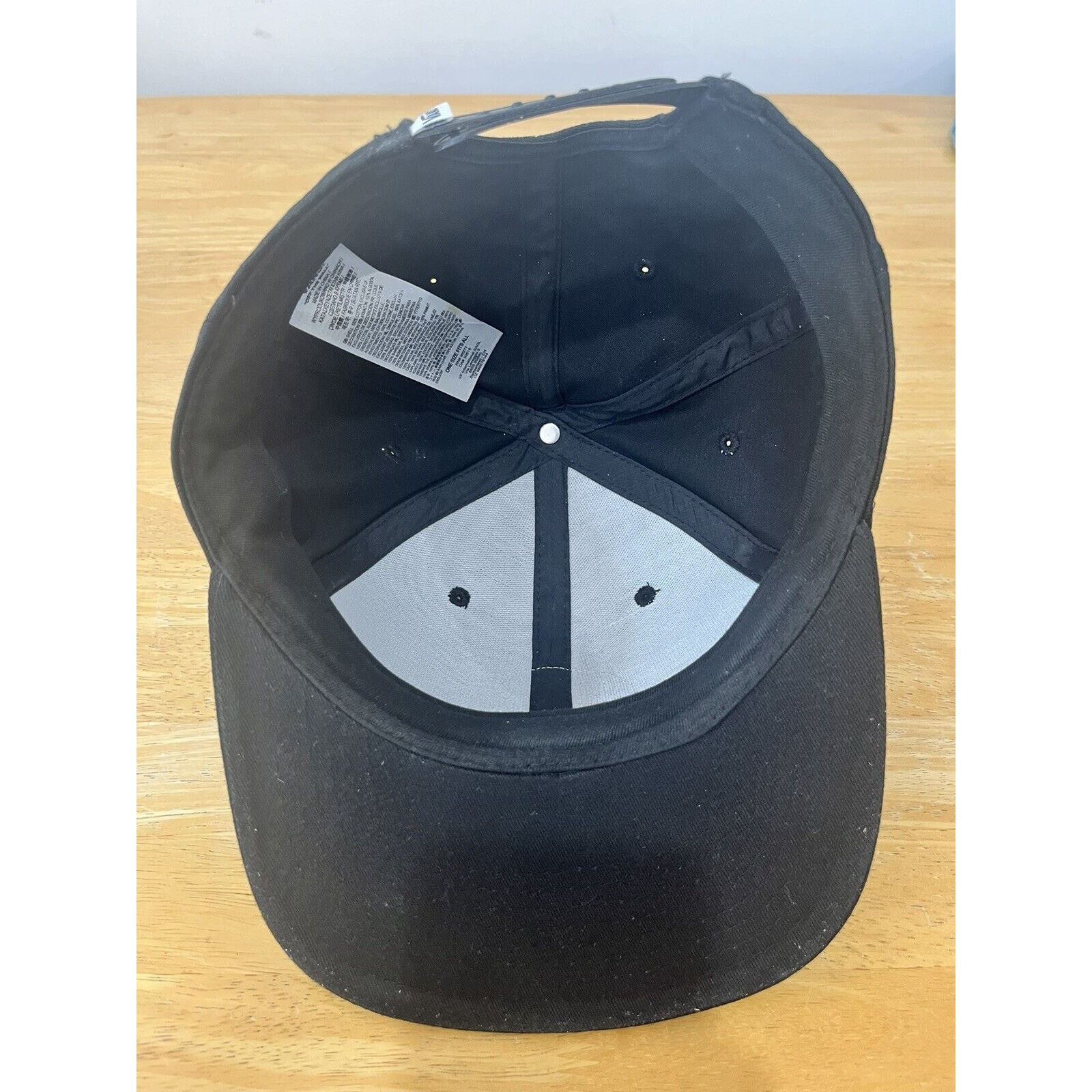 Vans MENS VANS BLACK SNAPBACK HAT ADJUSTABLE CAP OFF THE WALL Size ONE SIZE - 6 Thumbnail