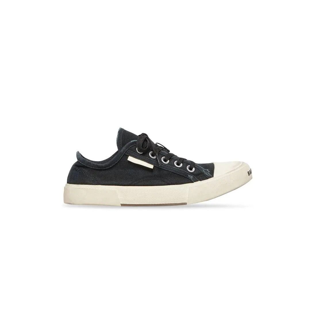 Balenciaga o1bcso1str0925 Paris Low Top Sneakers in Black/White Size US 13 / EU 46 - 1 Thumbnail