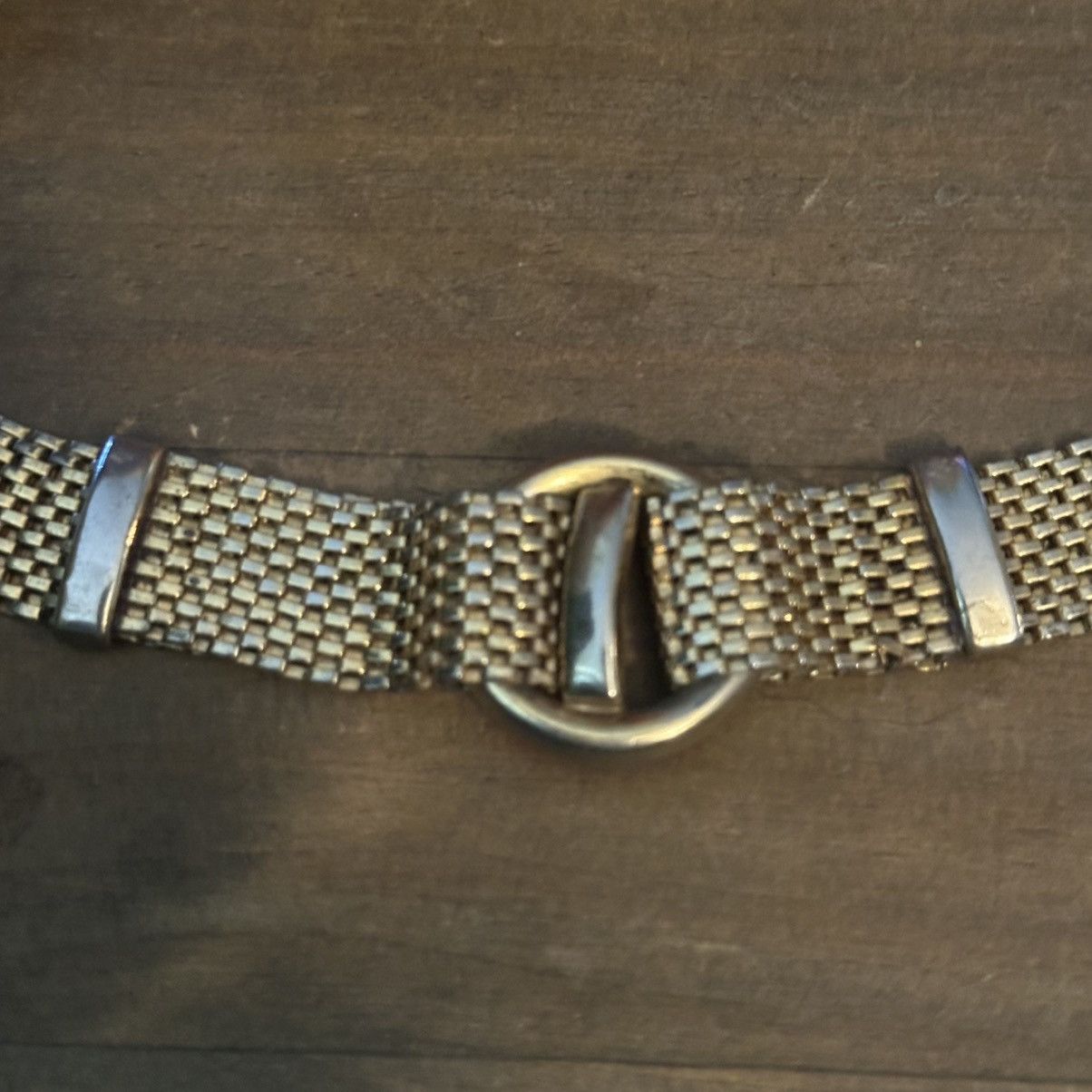 Vintage Vintage Brookraft gold tone mesh belt buckle necklace Size ONE SIZE - 5 Thumbnail