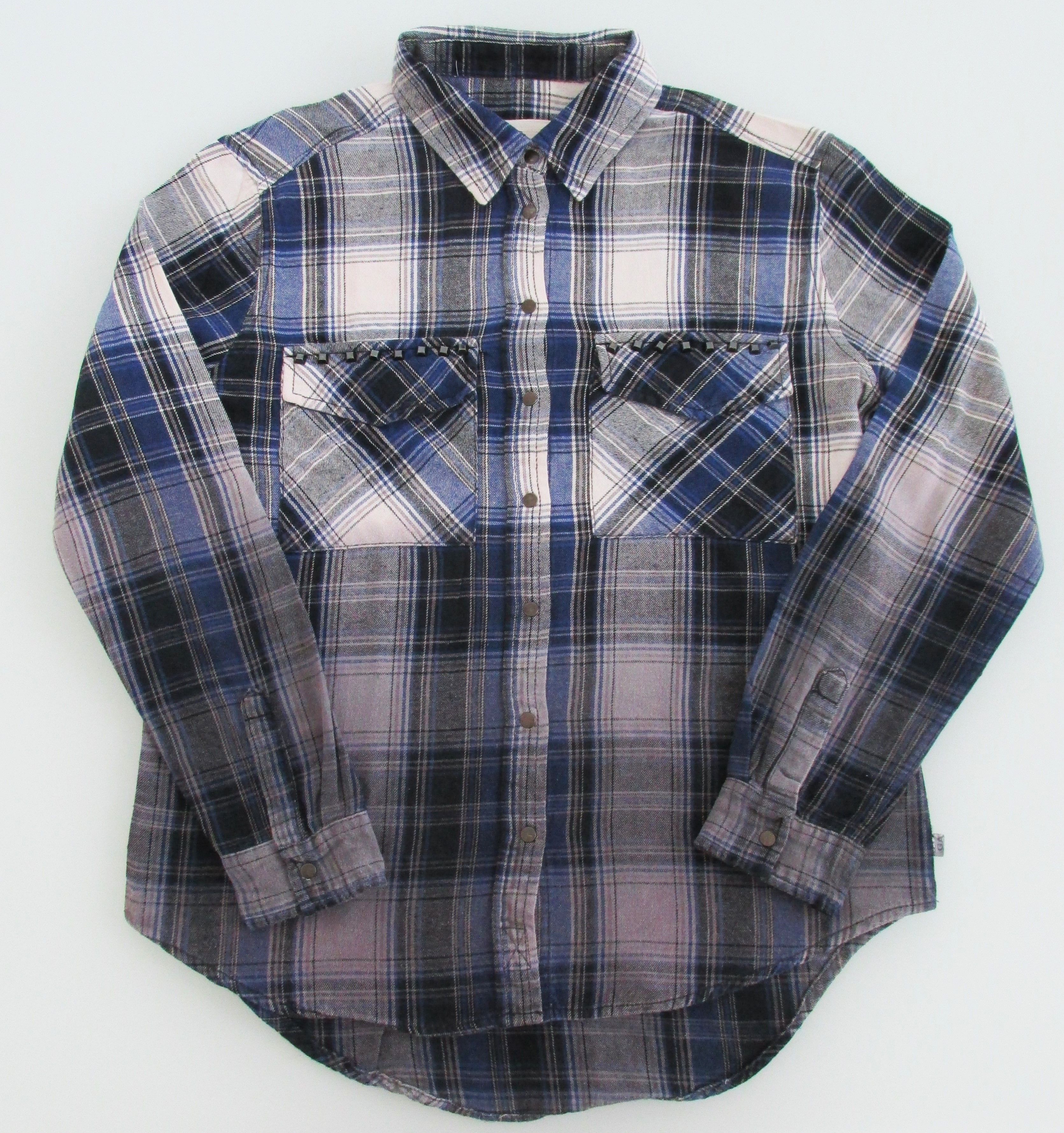 Garage Garagw Women's Ombre Flannel Shirt Size Small (Junior) Size S / US 4 / IT 40 - 1 Thumbnail