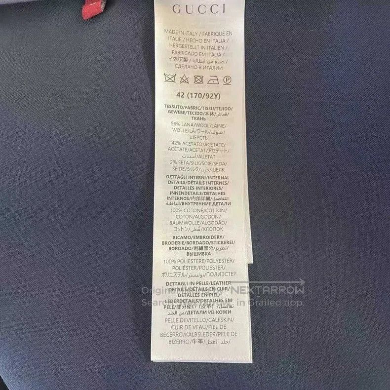 Gucci Gucci FW24 Logo Embroidered Stand Collar Jacket. Size US M / EU 48-50 / 2 - 4 Thumbnail